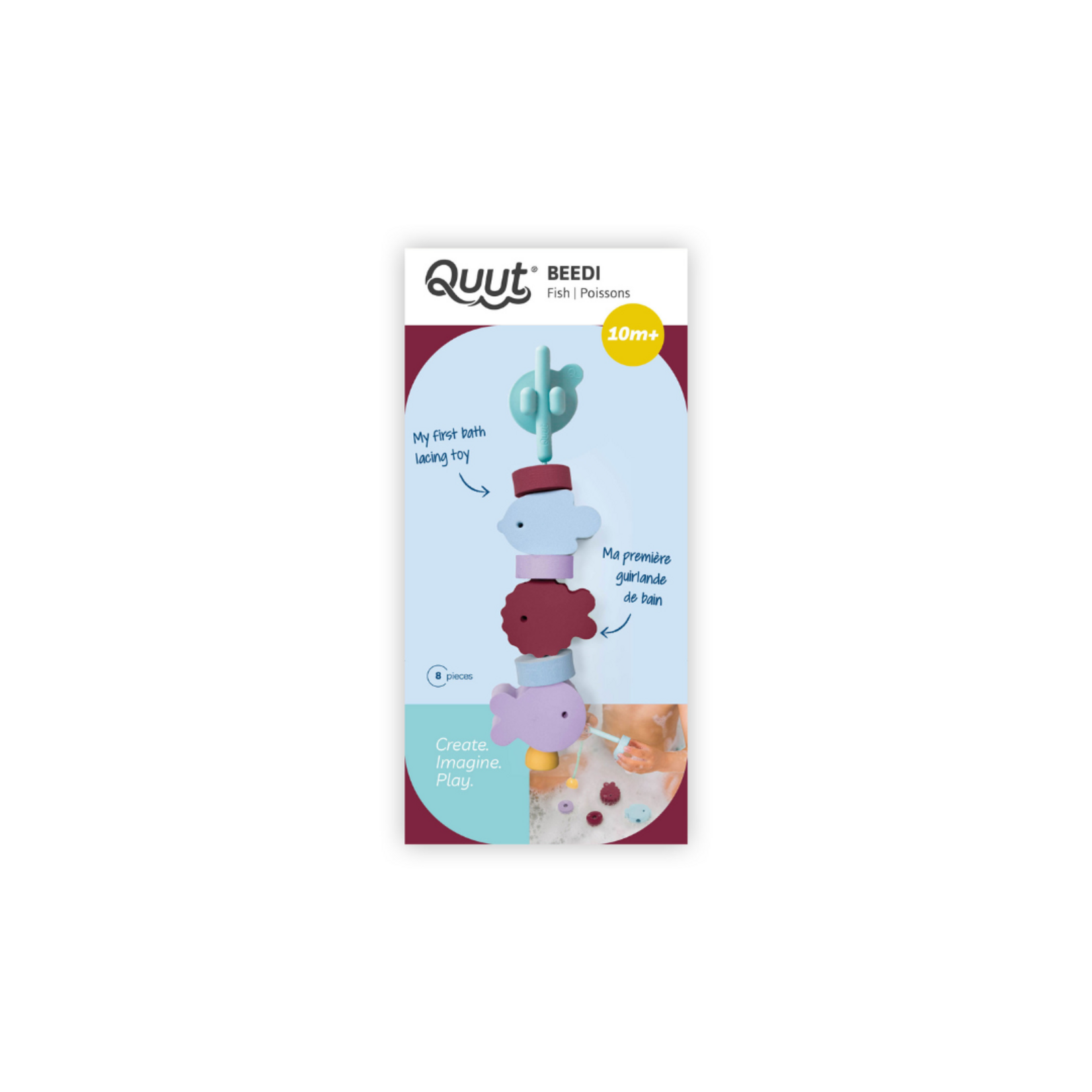 QUUT QUUT BEEDI FISH - BURGANDY