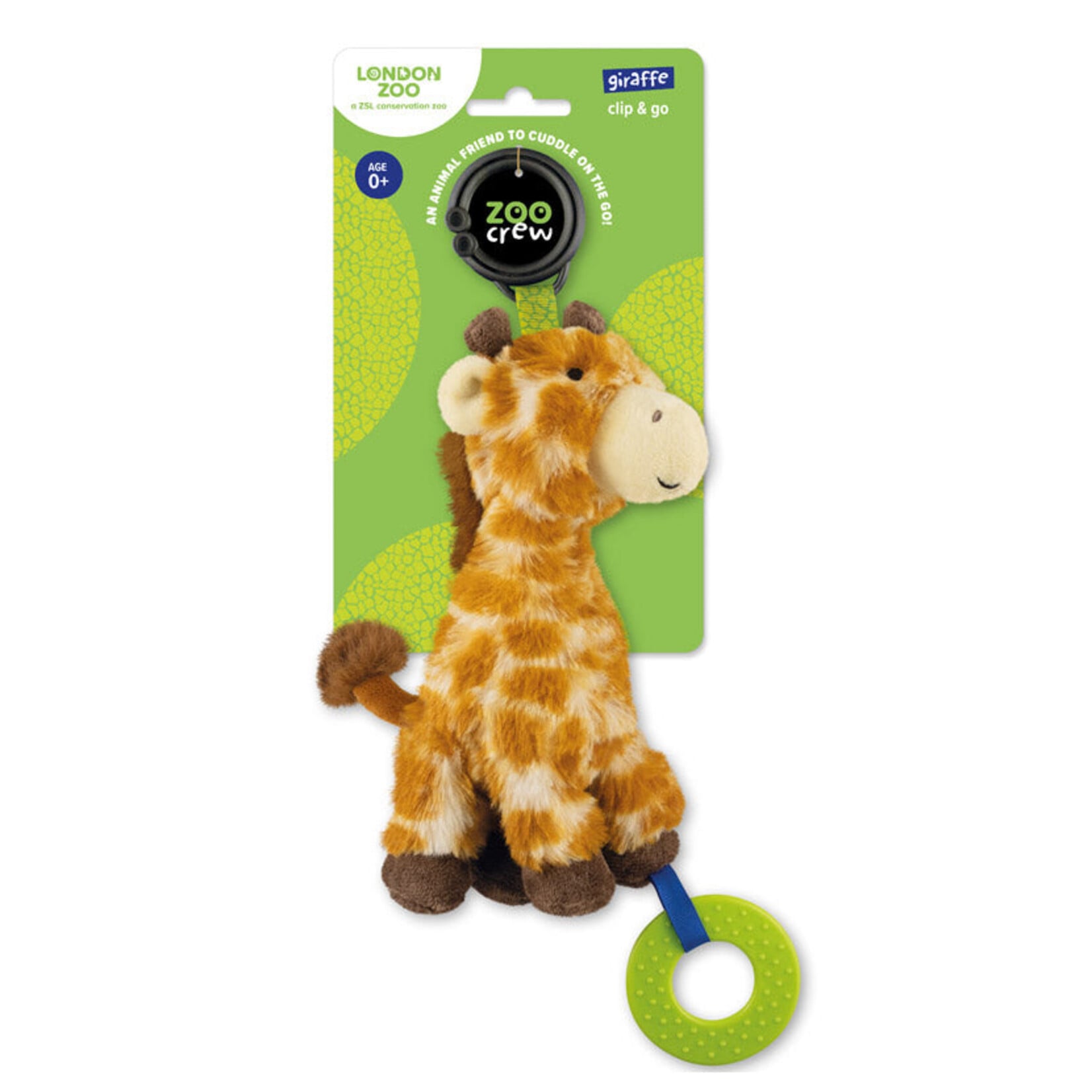 MAKE BELIEVE IDEAS ZOO CREW CLIP & GO STROLLER PLUSH