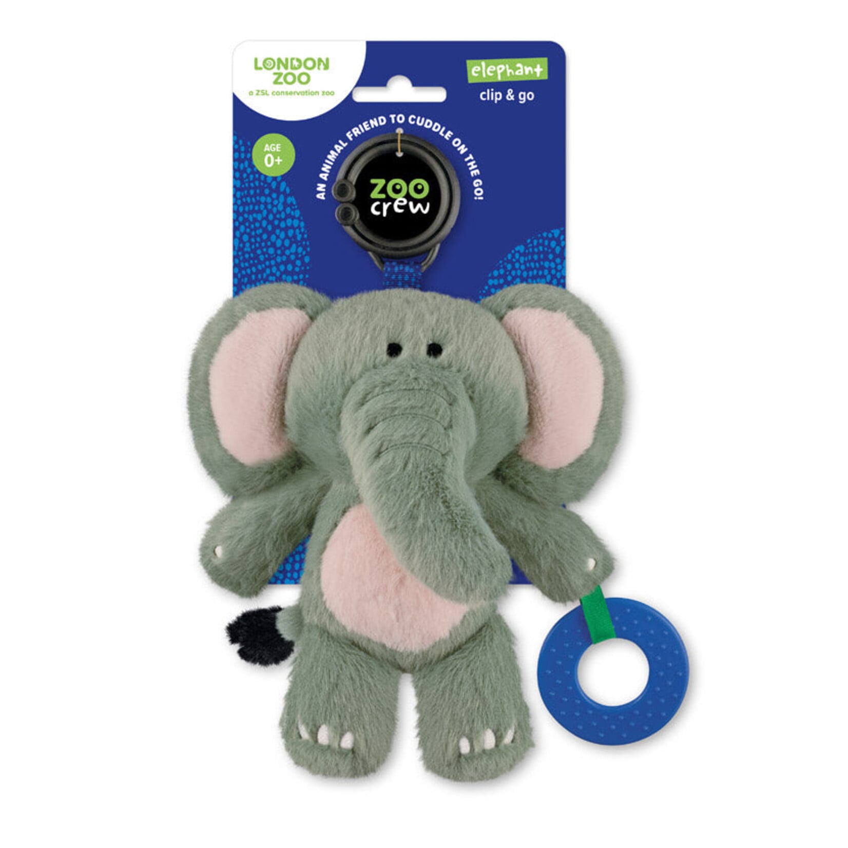 MAKE BELIEVE IDEAS ZOO CREW CLIP & GO STROLLER PLUSH