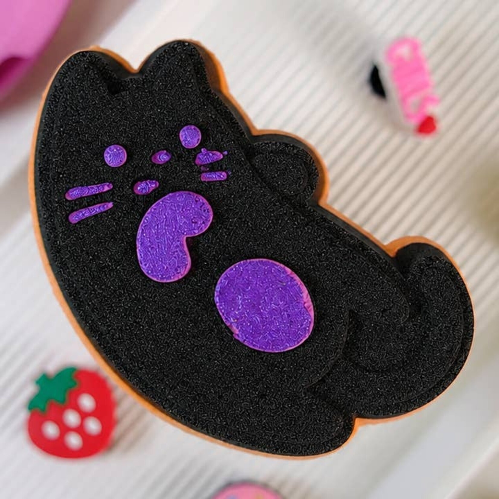 HAPPY HIPPO HAPPY HIPPO BATH BOMB with SHOE CHARM - BLACK CAT