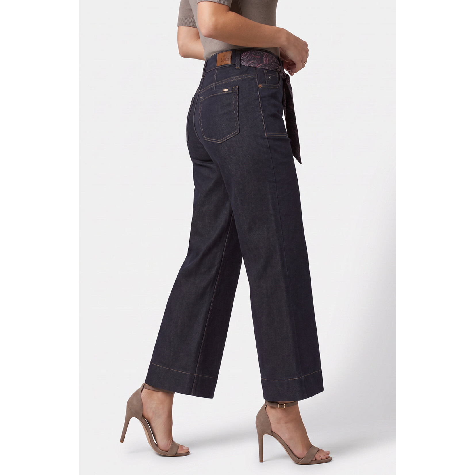 LOIS LOIS ROBIE HIGH WAISTED FLARE WITH PATCH POCKET