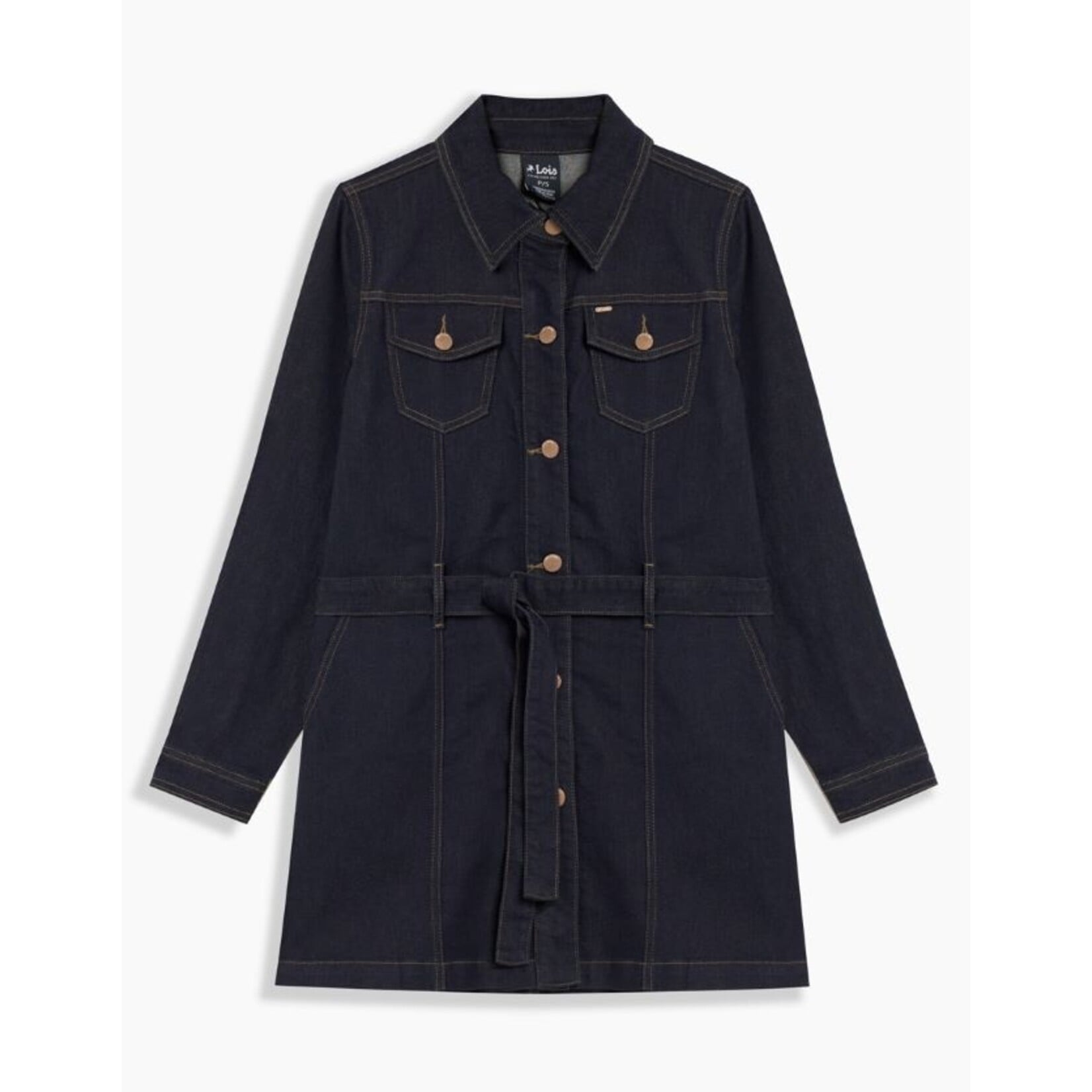 LOIS UNBOUTIQUED SASH & DASH DENIM JACKET
