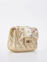 Doe a dear Floral Shinny Quilted Purse