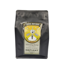 The Morning Jump Coffee Co. Defiant (Whiskey Aged) Blend 12 oz. Bag (Whole Beans)