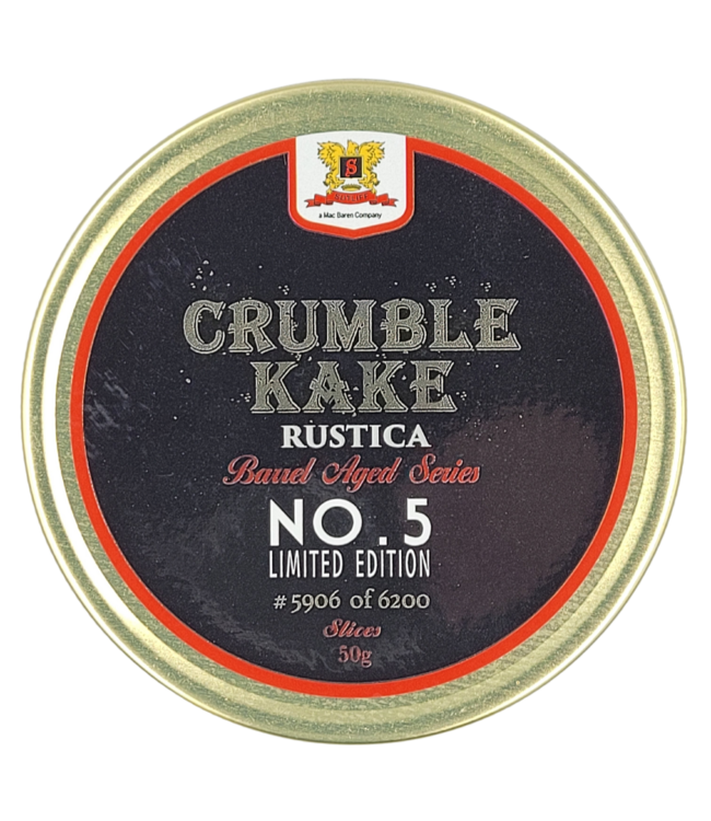 Sutliff Sutiff Crumble Kake Rustica Barrel Aged Series No. 5 Limited Edition 50g Tin