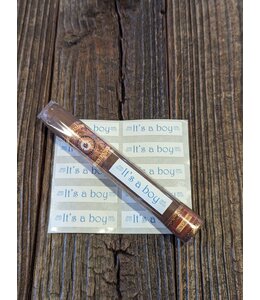 Anstead's Tobacco Co. It's A Boy! Cigar Stickers (Set of 10)