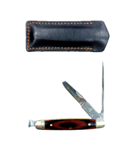 4th Generation 4th Generation Redwood & Stainless-Steel Pipe Tool with Leather Sheath