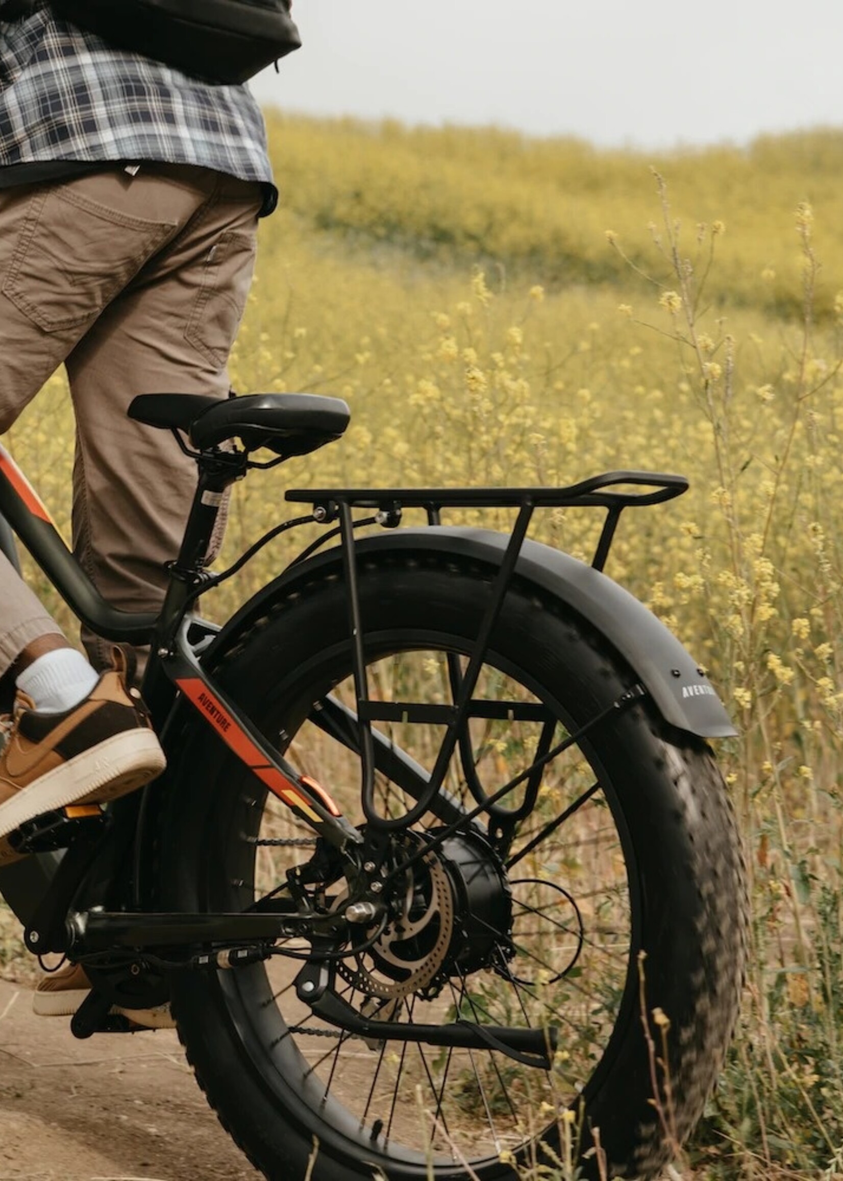 Aventon Rear Rack - Aventure -  Black - Traditional - L | Step-Through - M/L /