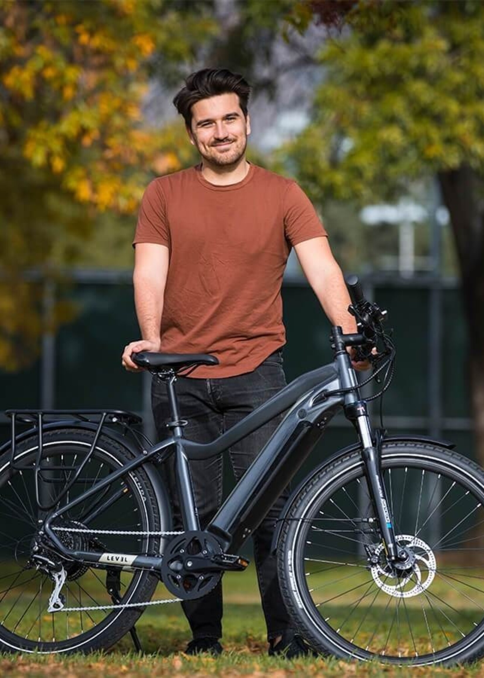 Aventon Level Commuter Ebike Stone Grey Medium