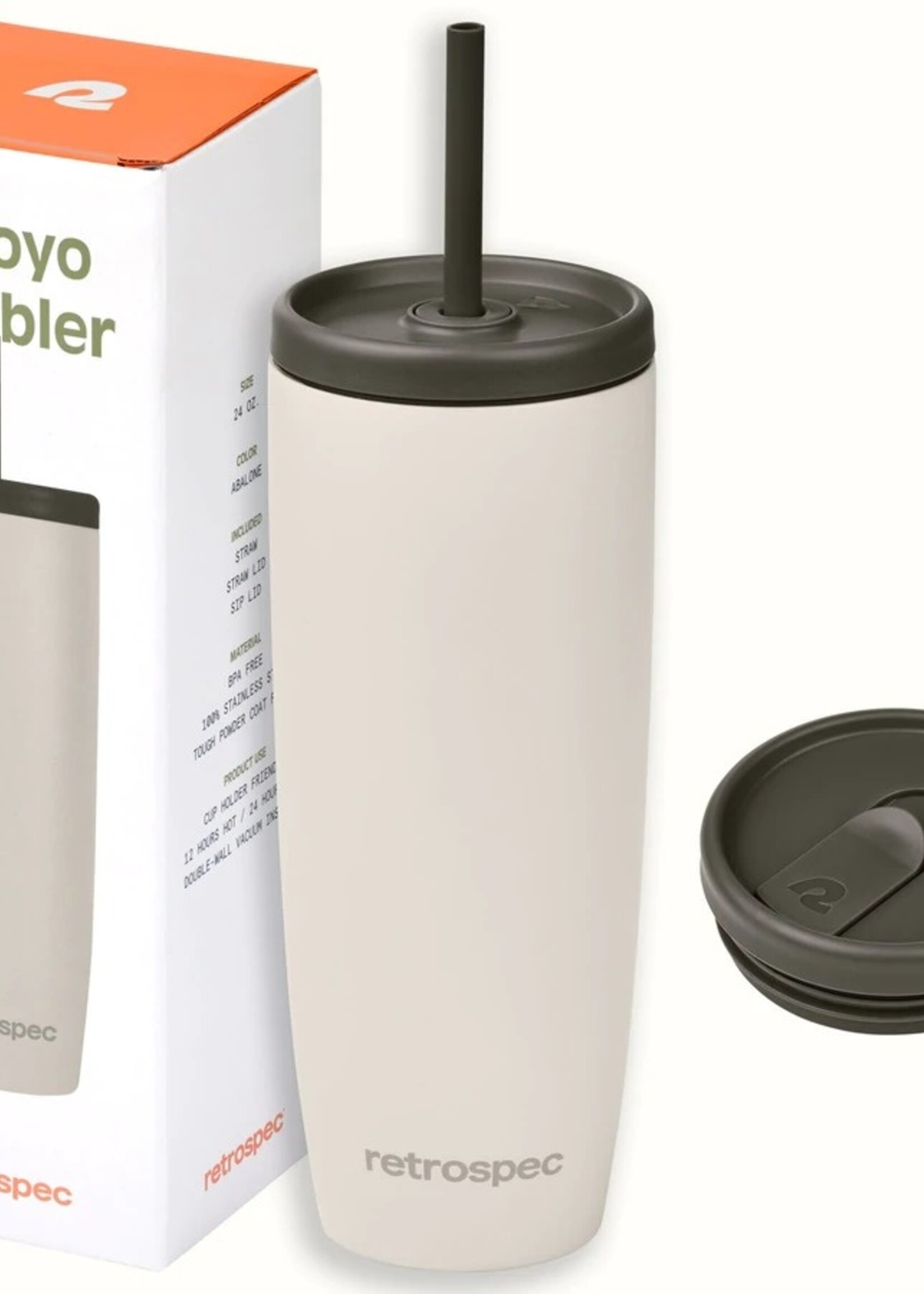 Retrospec Arroyo Tumbler Lid Bundle - Gray