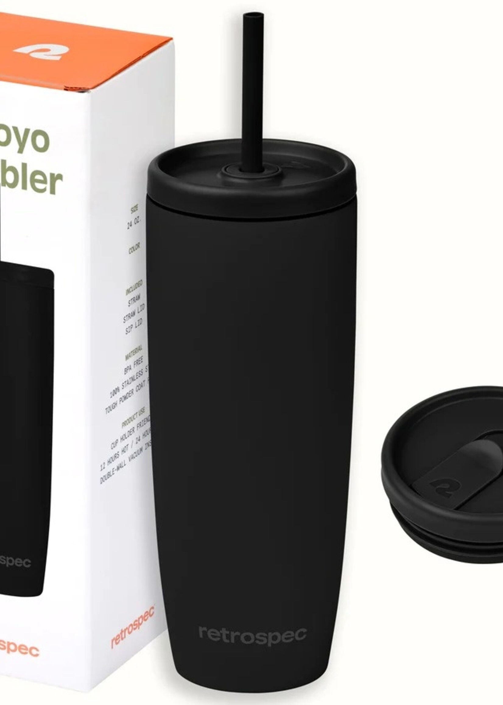 Retrospec Arroyo Tumbler 24oz - Black