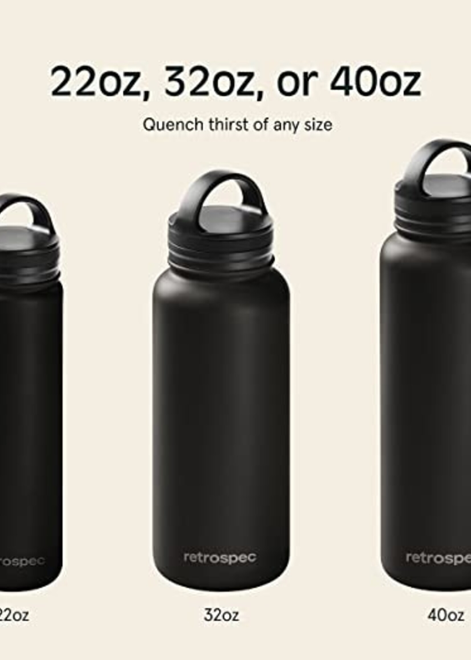 Retrospec Alder Canteen Straw Lid - Black