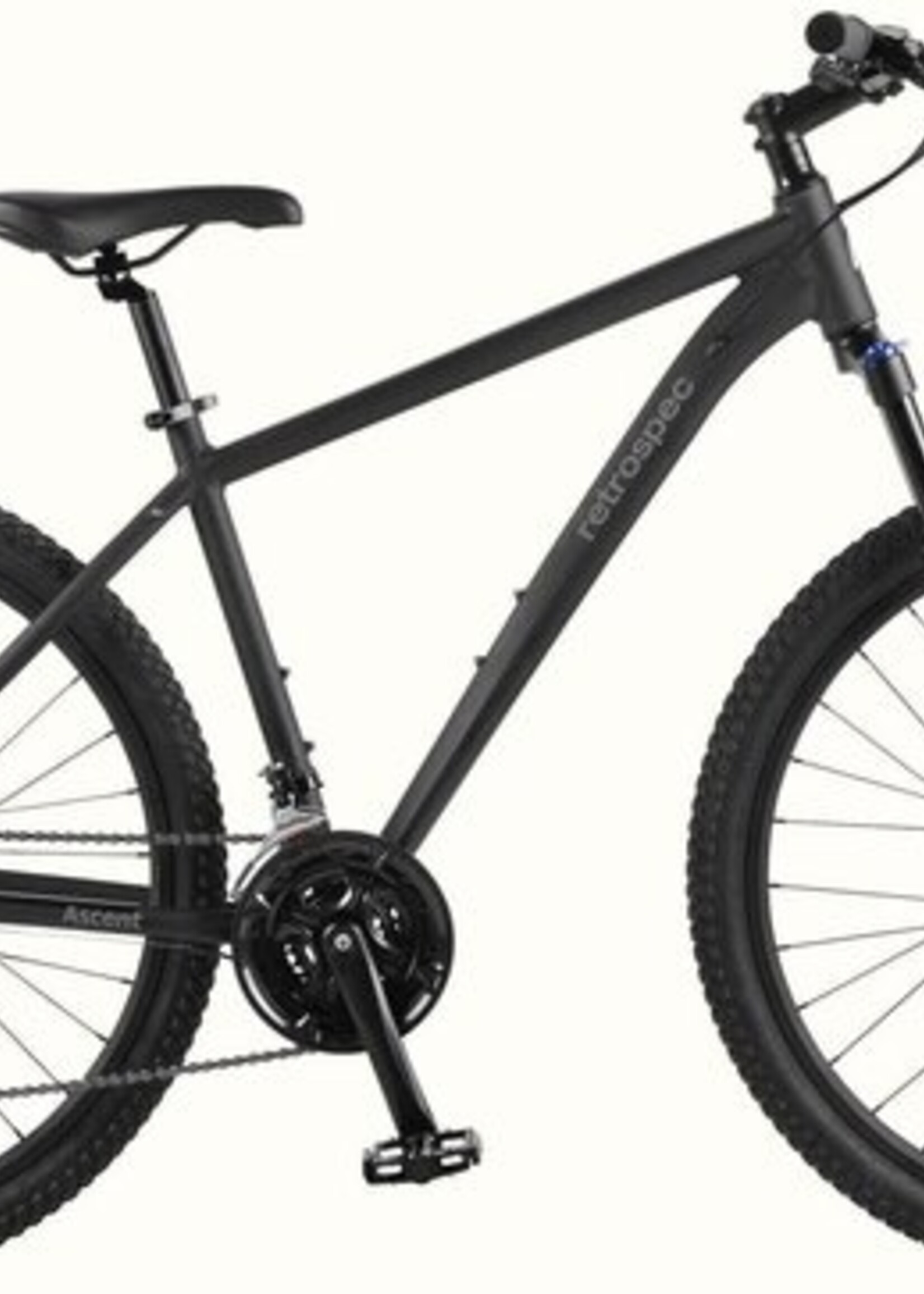 Retrospec Ascent 27.5" Wheel Mountain Bike  - Matte Black - 16"