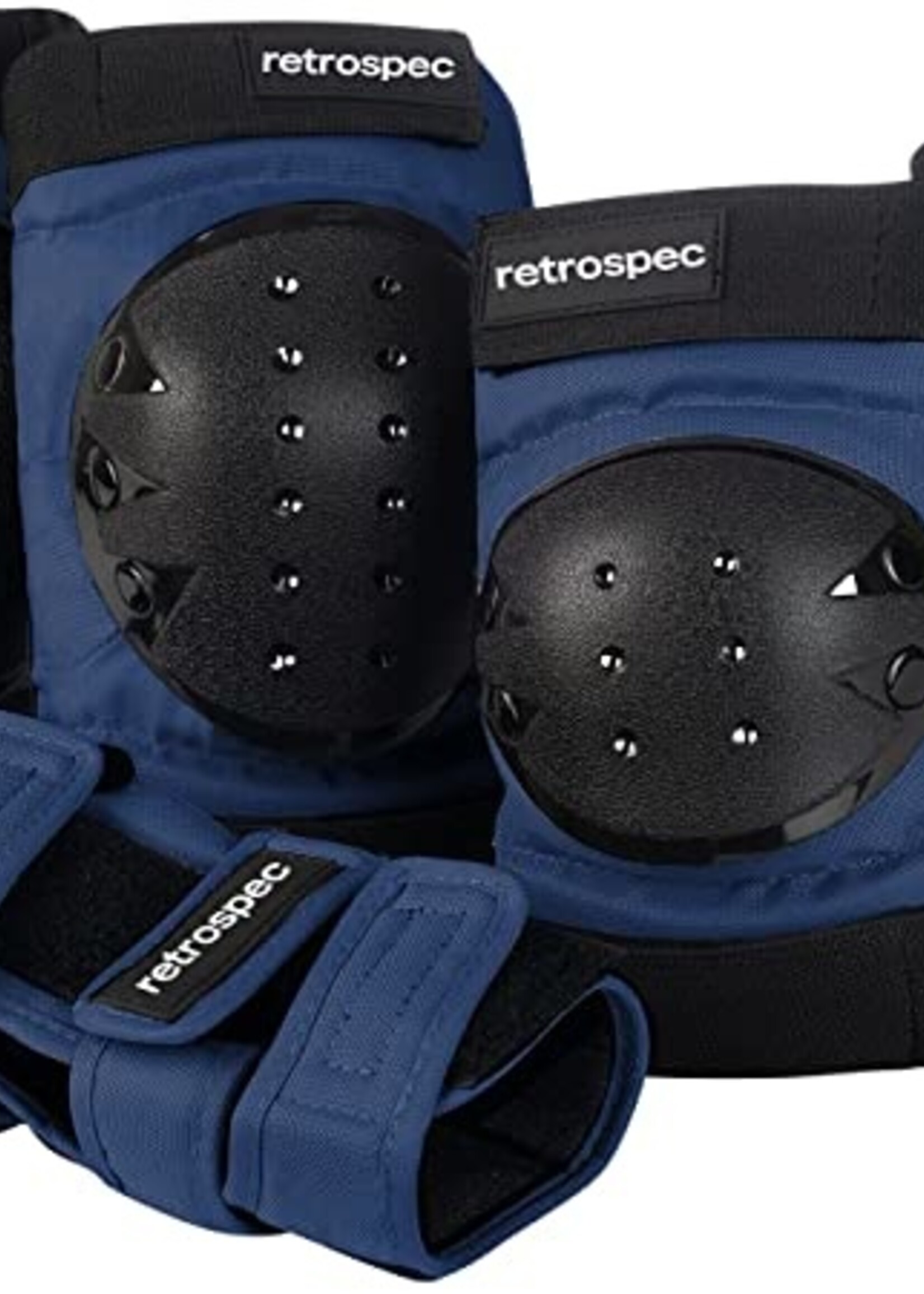 Retrospec Multi-Sport Protective Pad Set 2021 - MIdnight - 3 Adult (Fits Most)