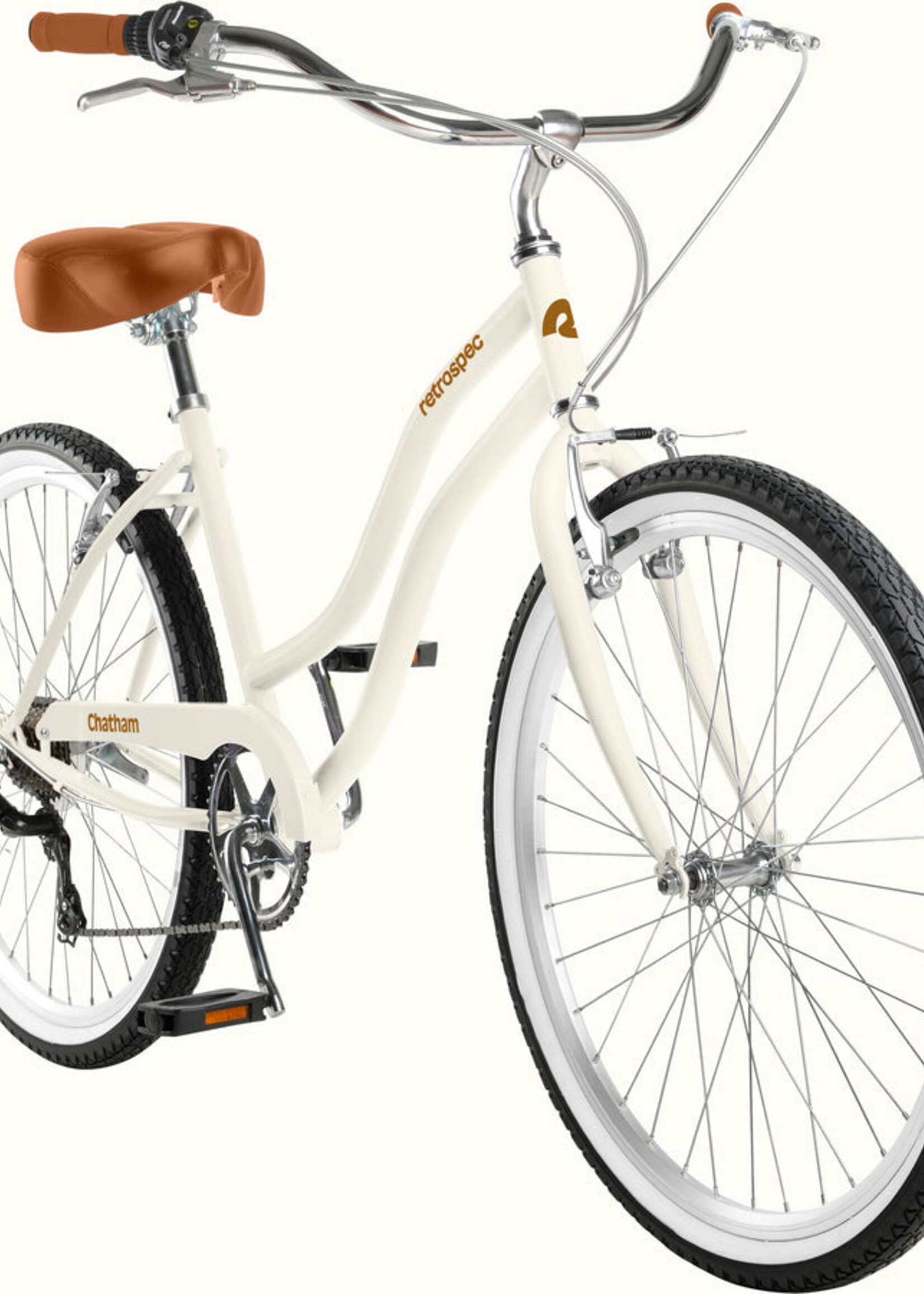 Retrospec Chatham Plus Cruiser Step-Thru 26" 1s - Eggshell