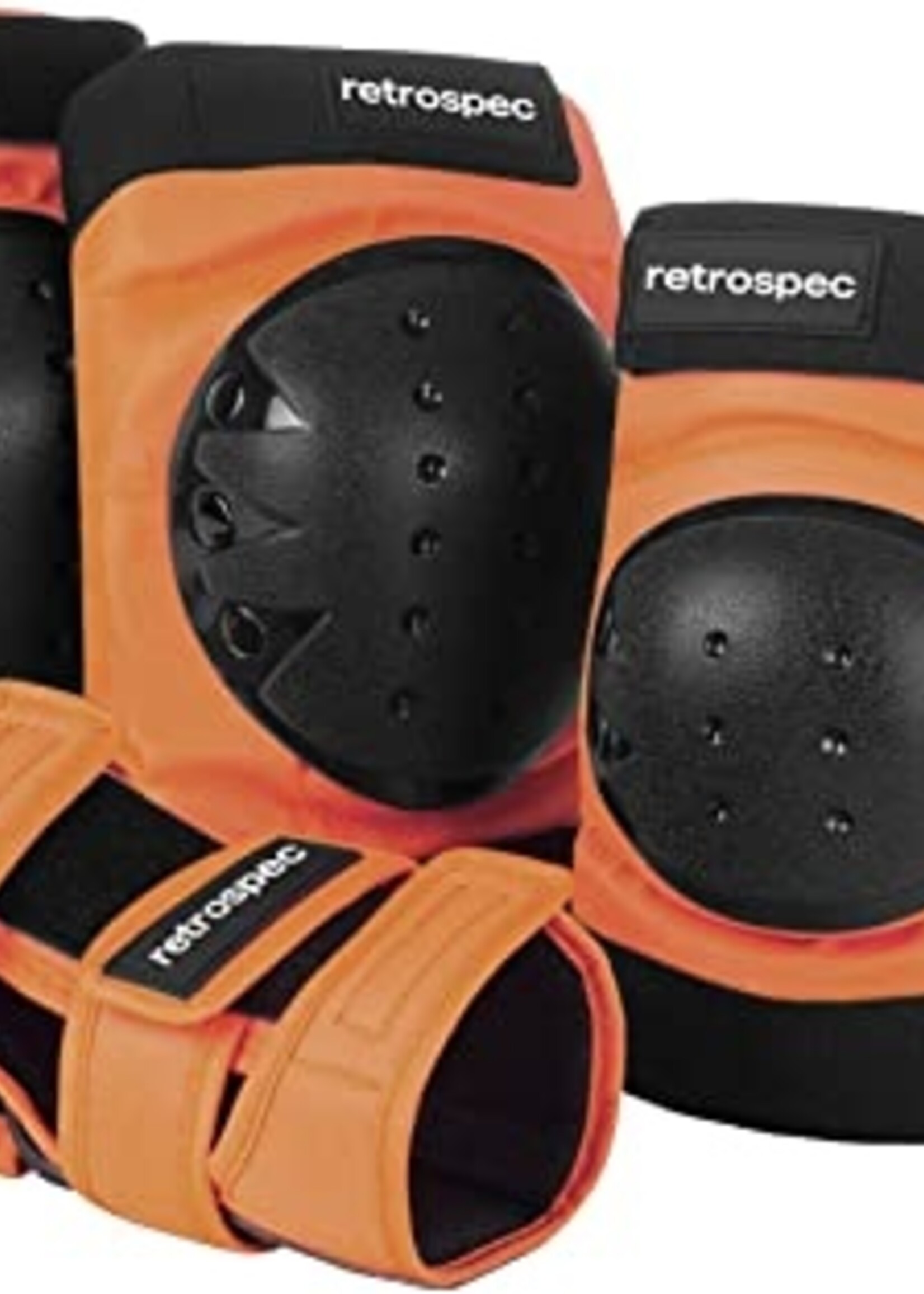 Retrospec Multi-Sport Protective Pad Set 2021 - Desert Orange - 3 Adult (Fits Most)