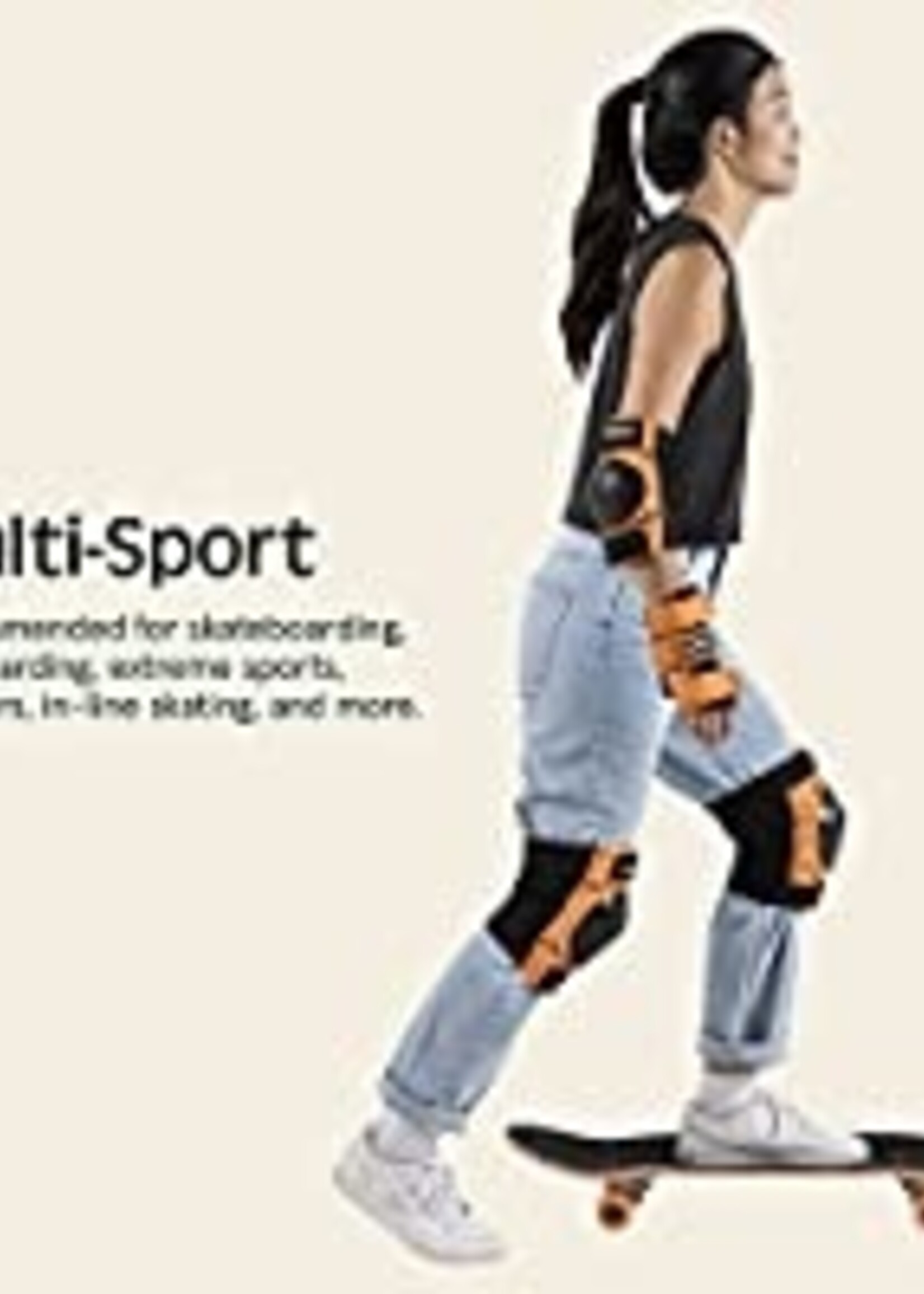 Retrospec Multi-Sport Protective Pad Set 2021 - Desert Orange - 2 Youth (10-14ys)