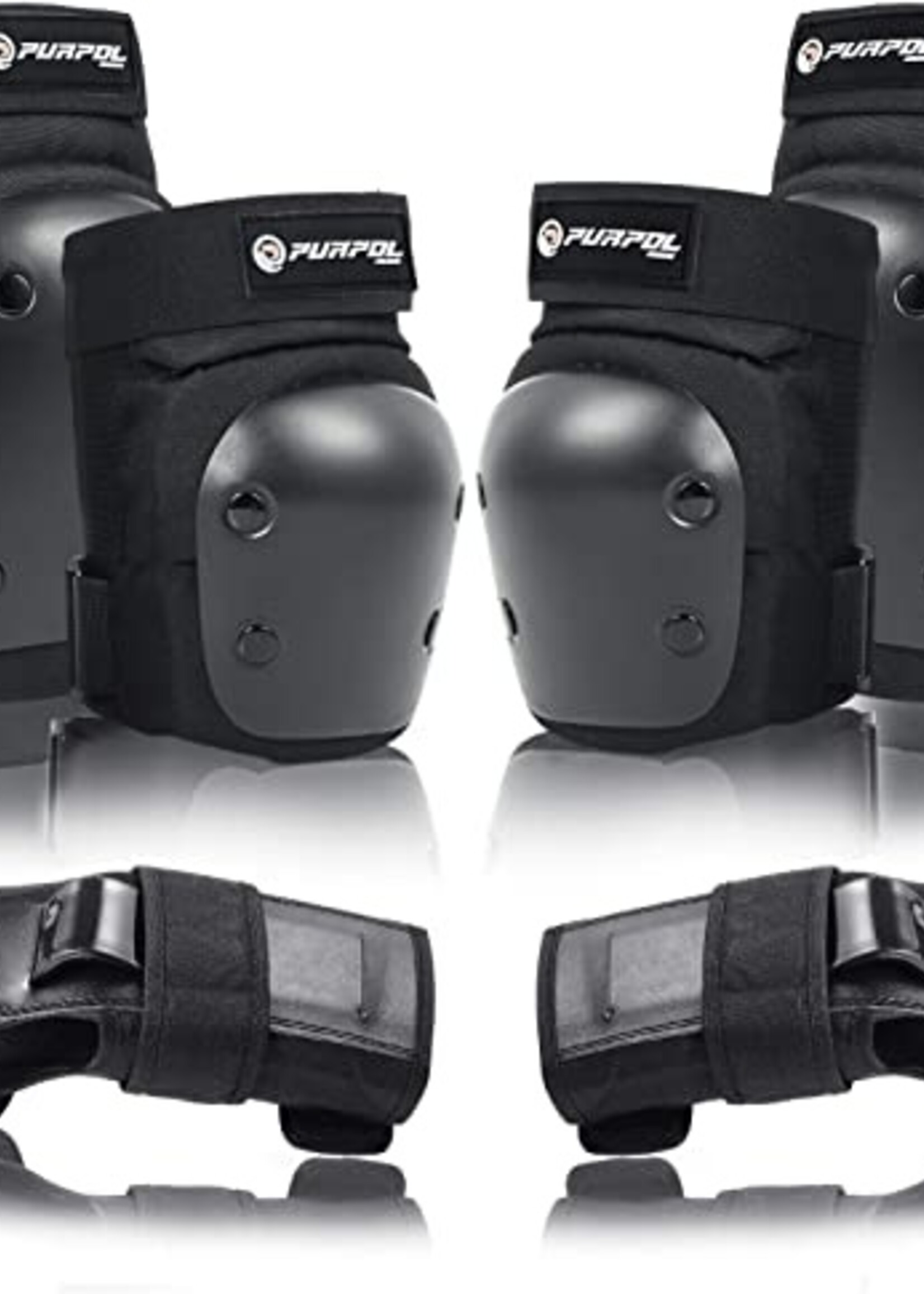 Retrospec Multi-Sport Protective Pad Set 2021 - Black - 2 Youth (10-14yrs)