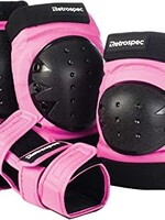 Retrospec Multi-Sport Protective Pad Set  - Pink - 3 Adult (Fits Most)