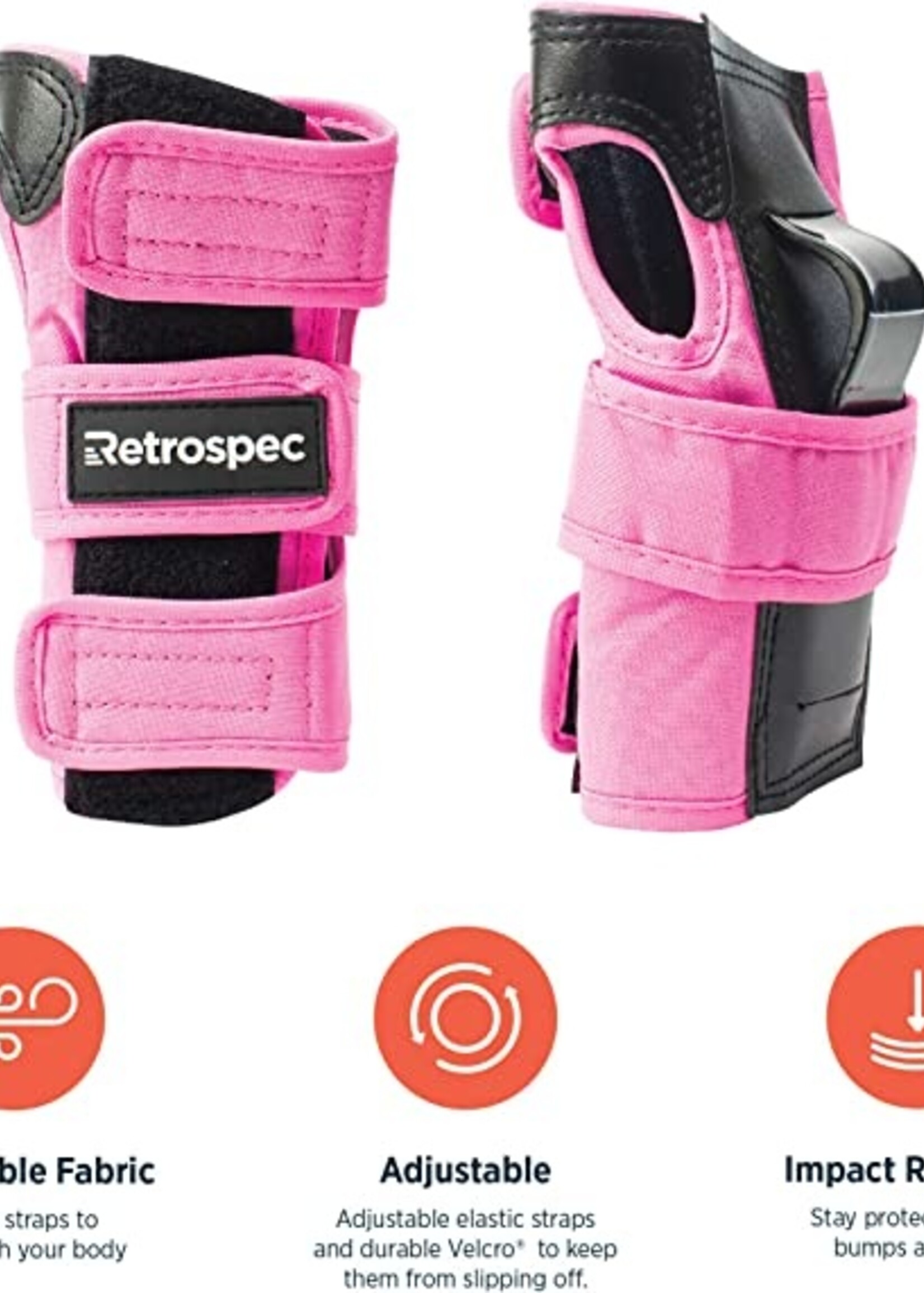 Retrospec Multi-Sport Protective Pad Set  - Pink - 3 Adult (Fits Most)