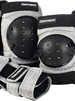 Retrospec Multi-Sport Protective Pad Set  - Gray - 3 Adult (Fits Most)