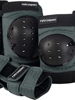 Retrospec Multi-Sport Protective Pad Set  - Gray - 2 Youth (10-14yrs)