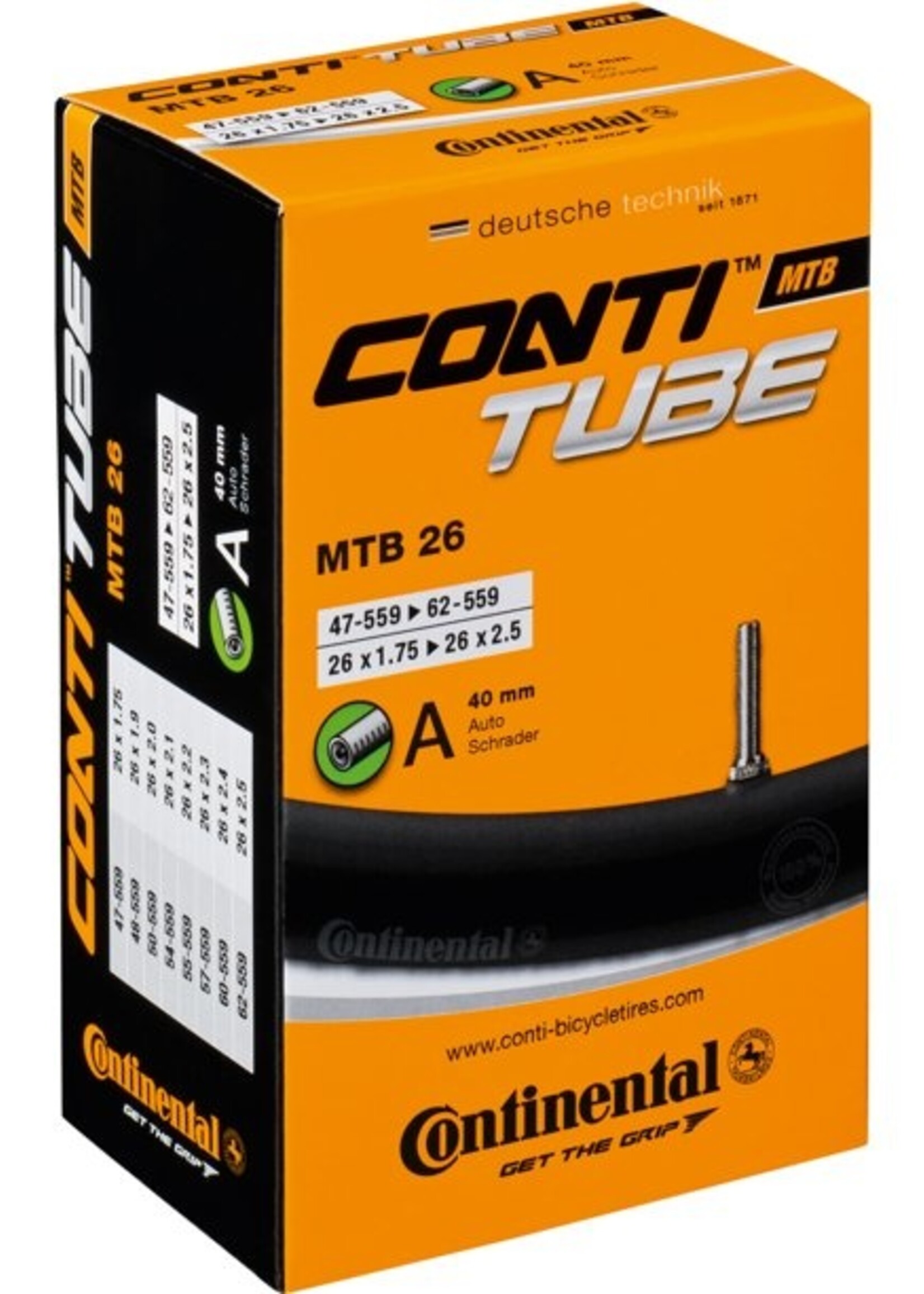 Continental Tube 26 x 1.75-2.5 - SV 40mm - 200g