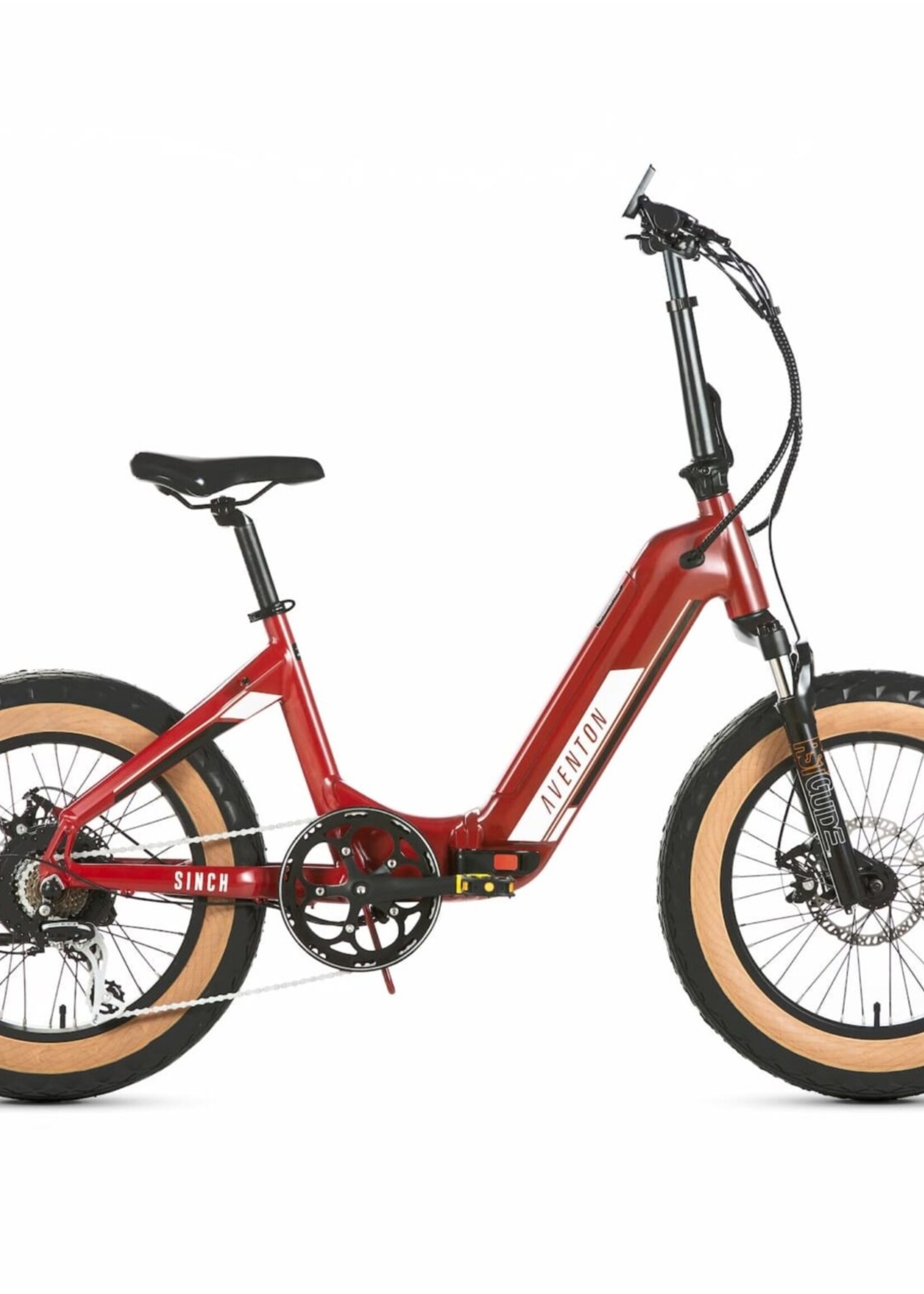 Aventon Sinch  Bonfire Red Step-Through Foldable Ebike