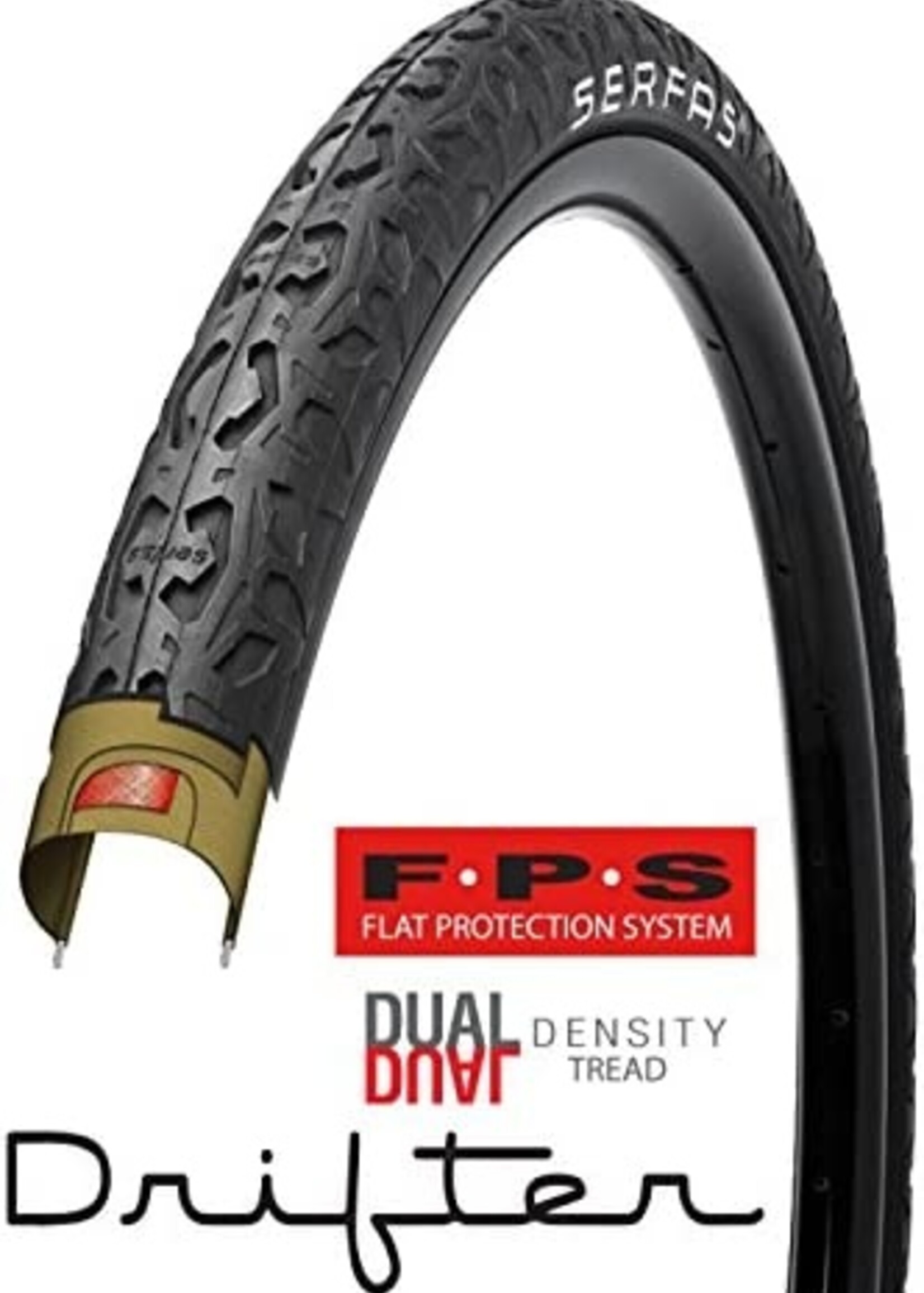 Serfas Serfas Tire Drifter City Tire W/Fps- 27.5X1.5