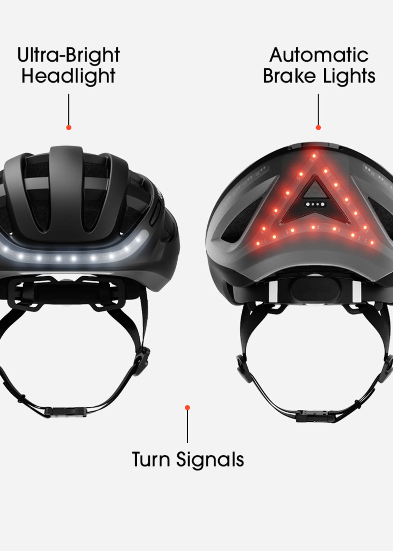 Lumos, Kickstart, Helmet, Charcoal Black, U, 54 - 62cm