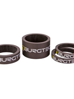 Carbon Stem Spacer Kit - Burgtec Black