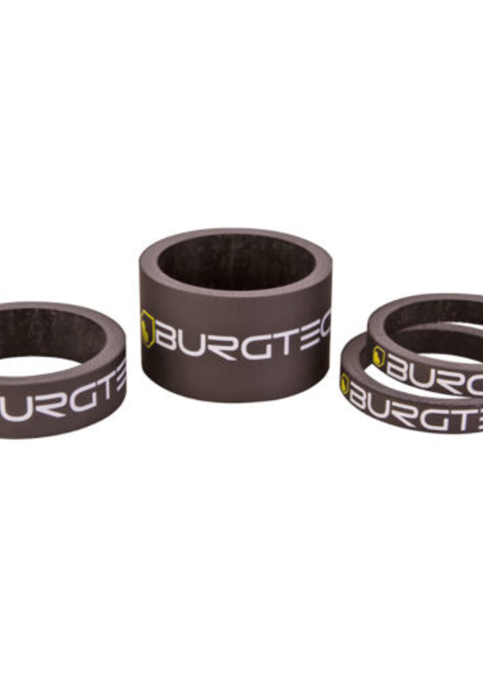 Carbon Stem Spacer Kit - Burgtec Black