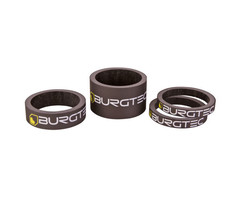 Carbon Stem Spacer Kit - Burgtec Black