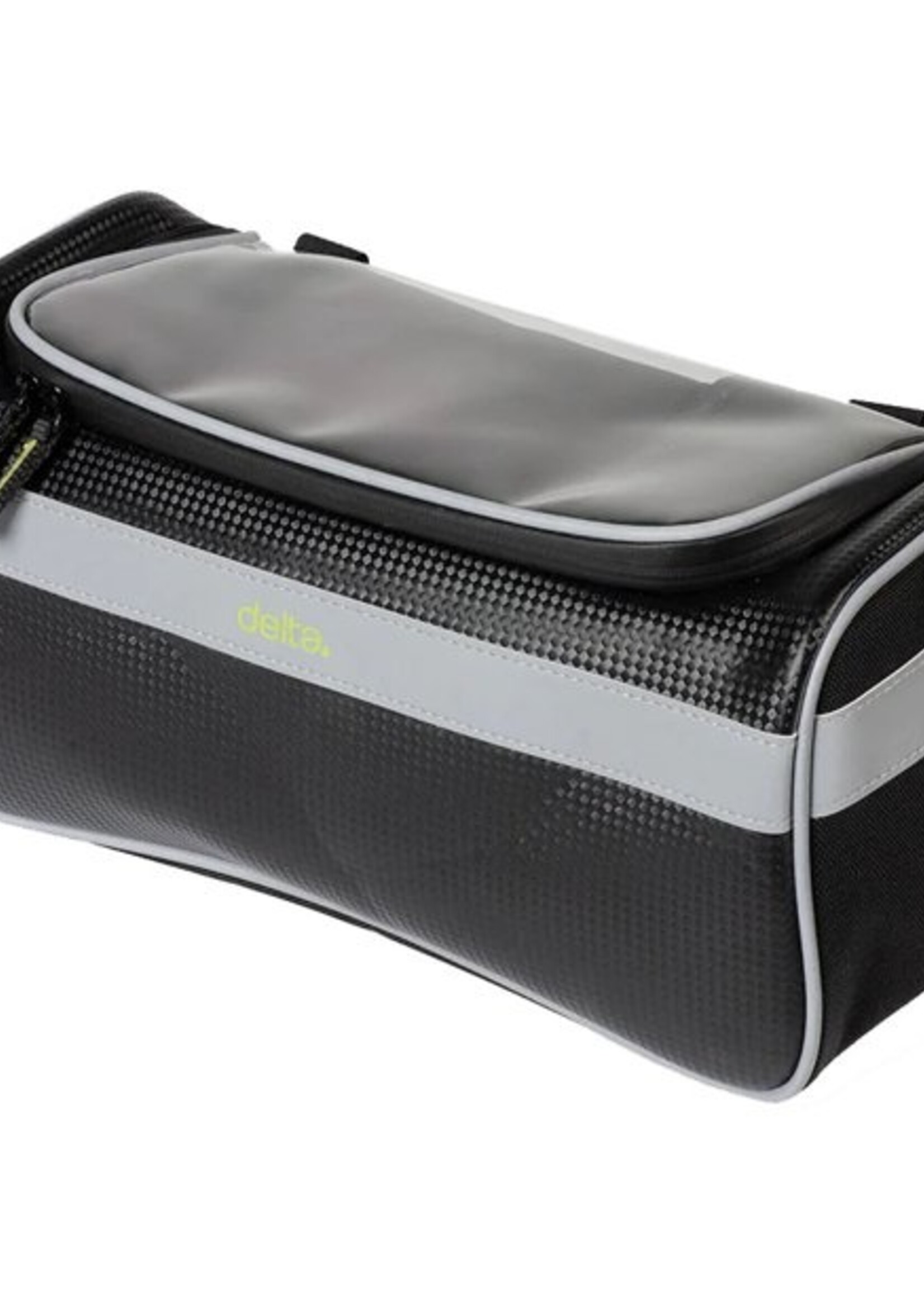 Delta Hybrid Handlebar Trunk Pack, 412 Cu In - Black/Gray