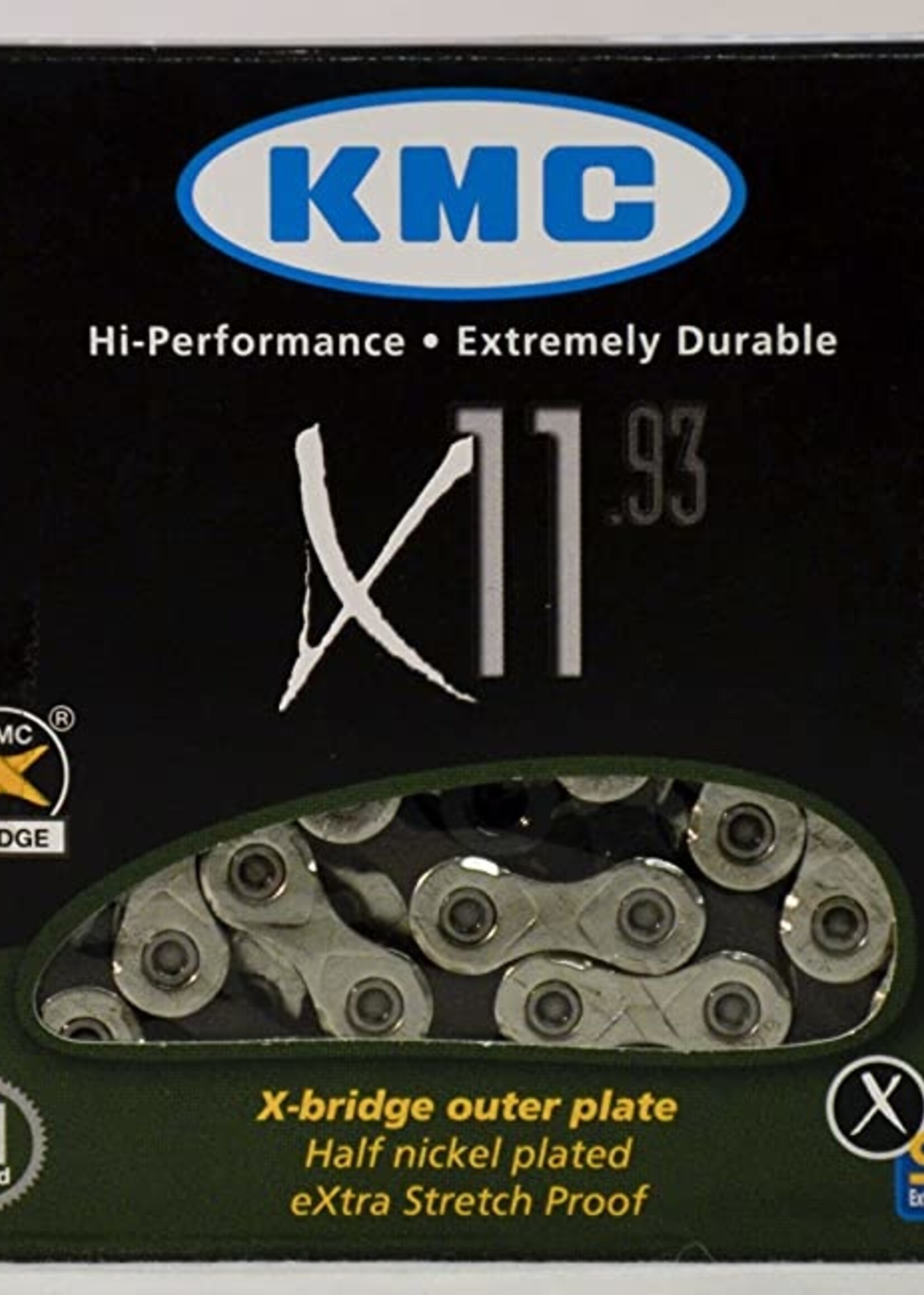 KMC X11 11sp Chain, Silver/Black
