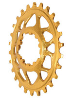 Absolute Black Oval SRAM DM (6mm Offset) Chainring, 26T - Gld  NLS