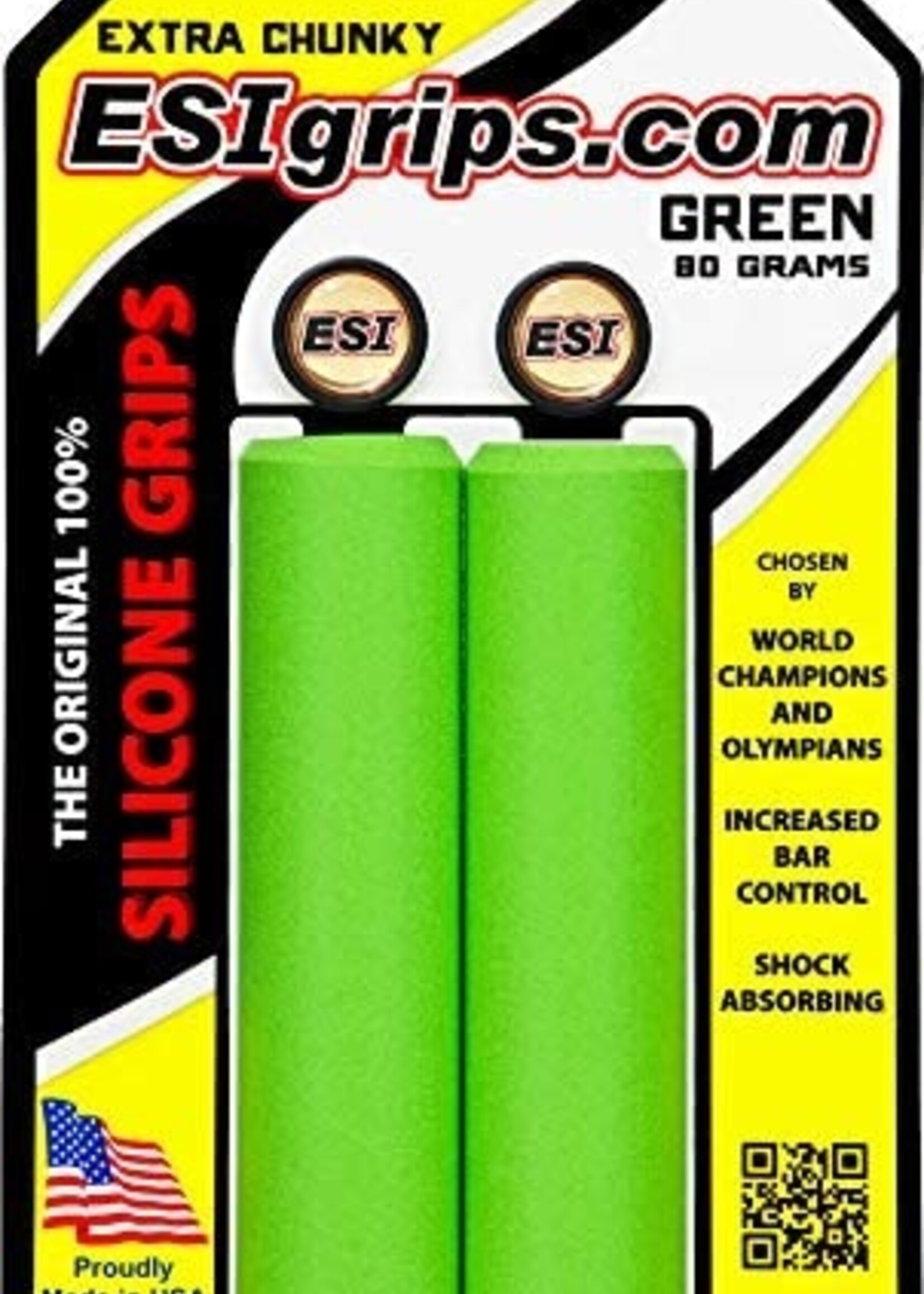 ESI grips MTB Chunky Silicone Grips, Green