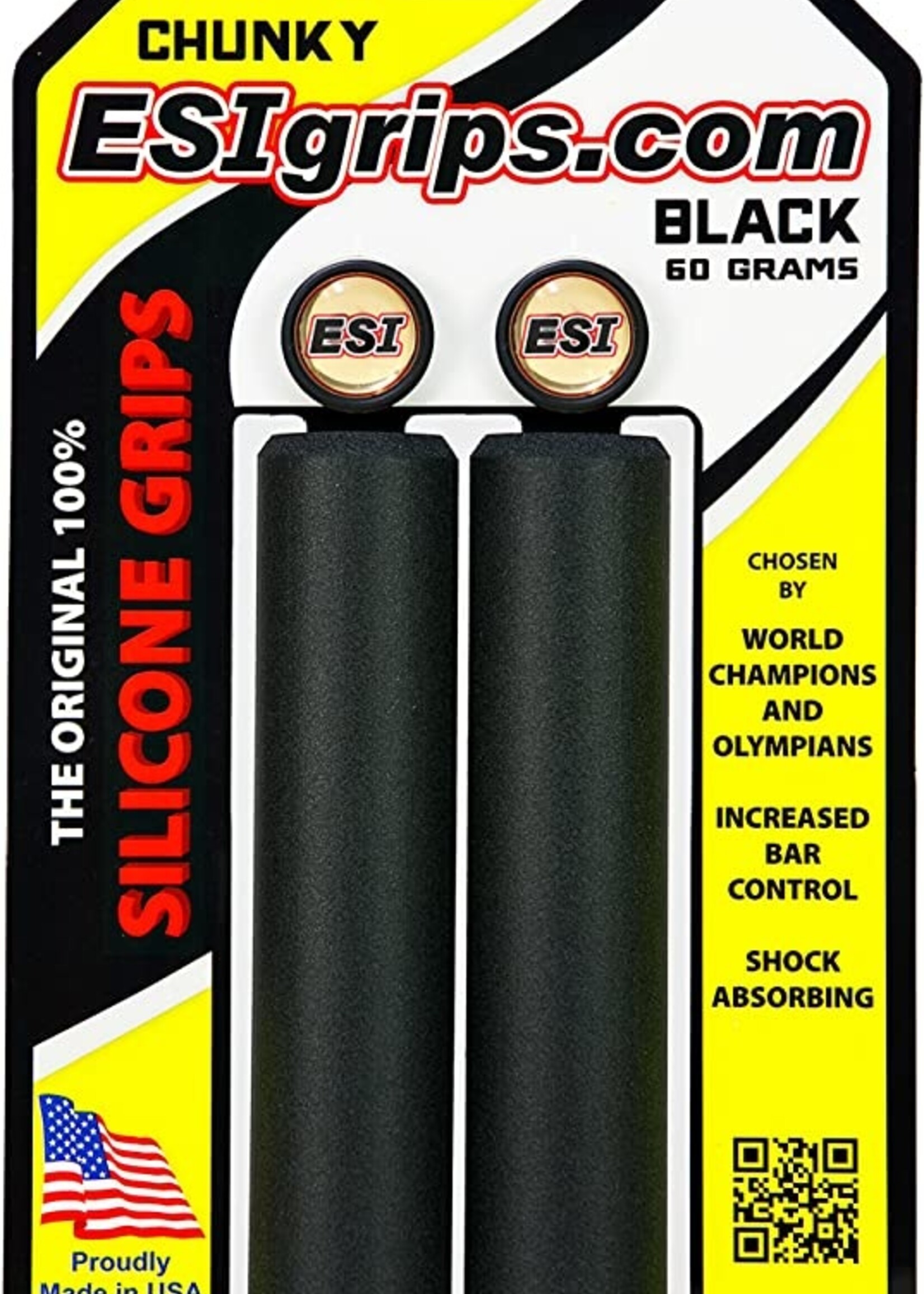 GRIPS ESI MTB CHUNKY SILICONE BK