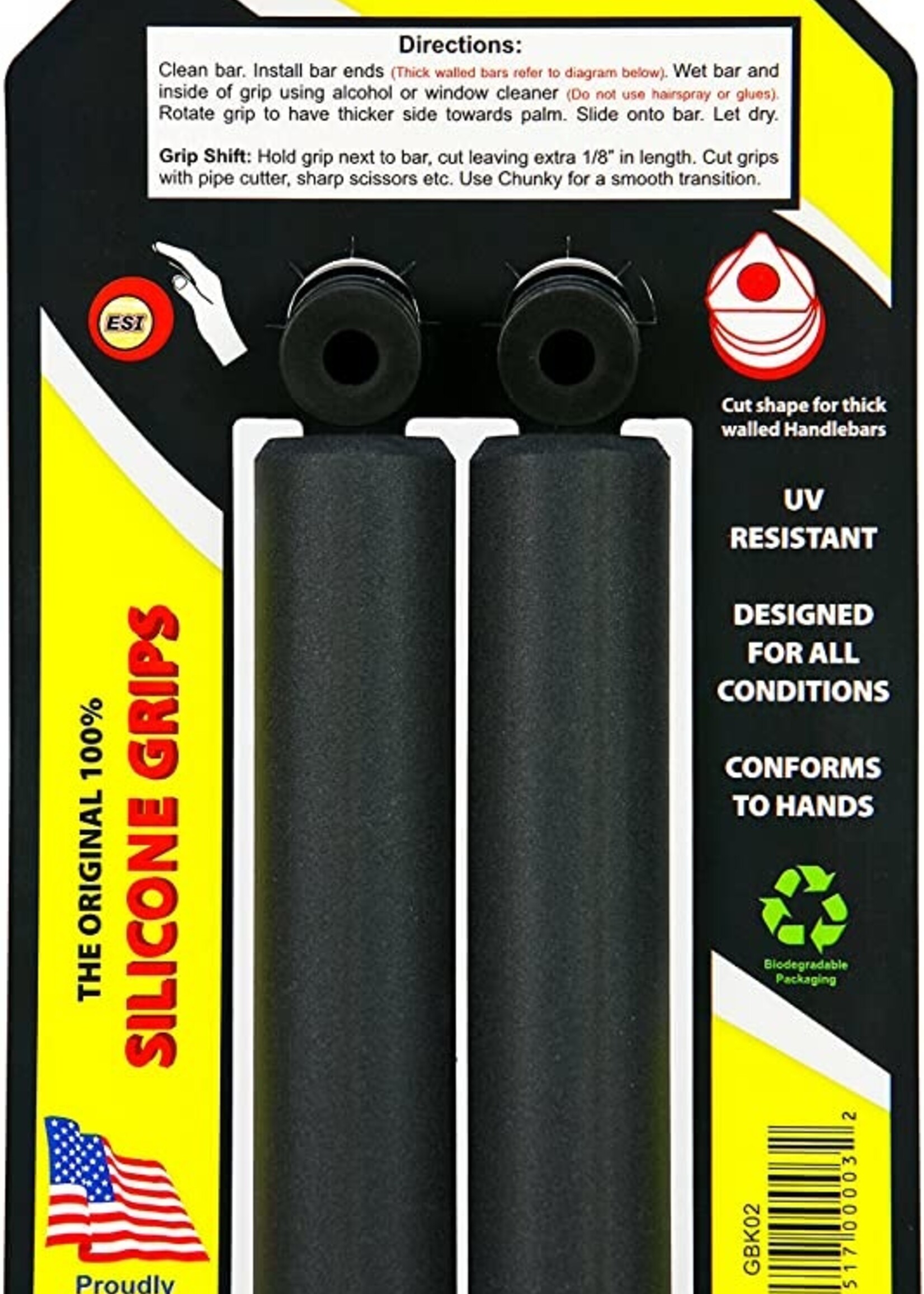 GRIPS ESI MTB CHUNKY SILICONE BK