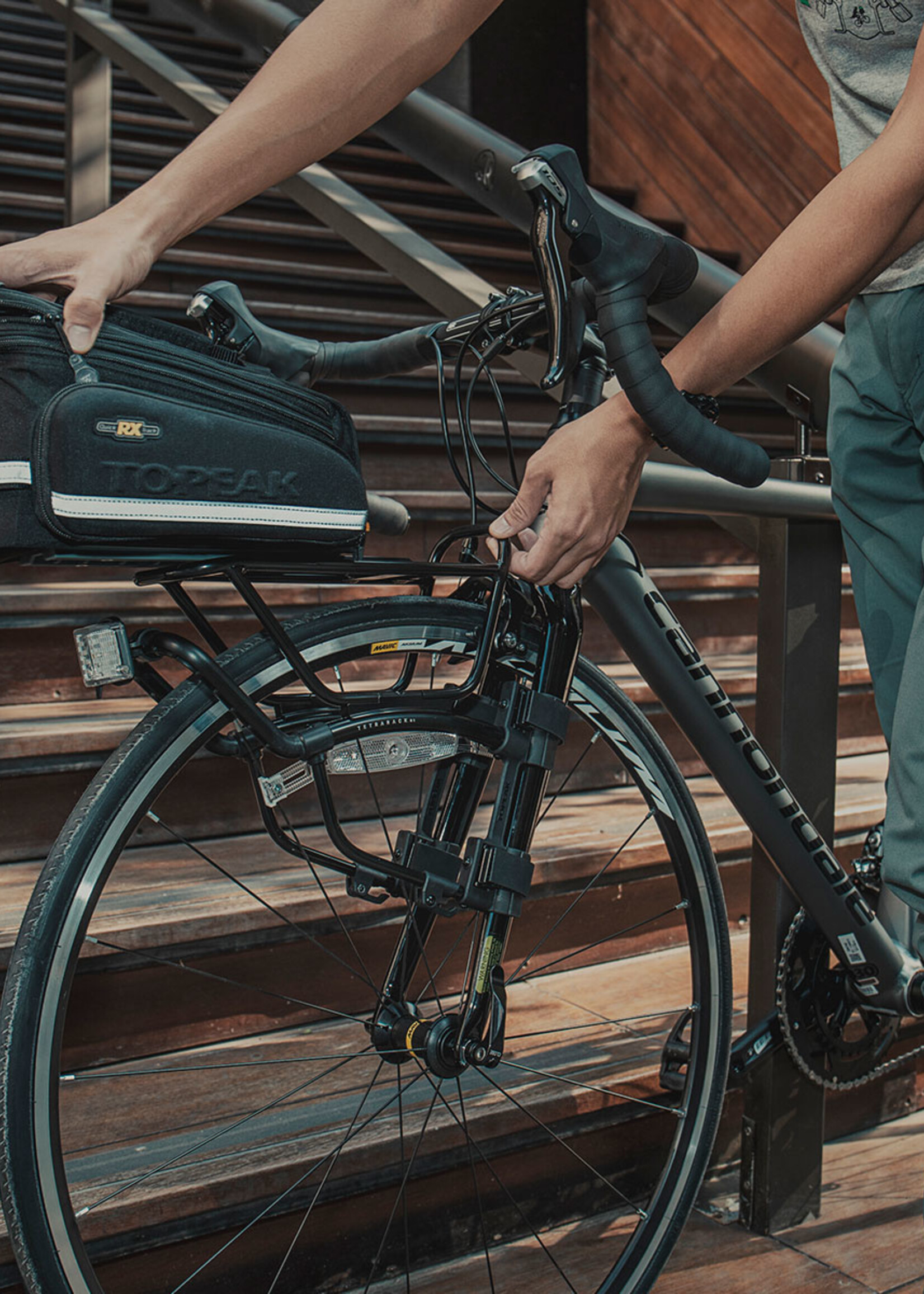 TOPEAK Topeak, TetraRack R1, Front Rack, 650b, 700c, Black TA2407R1