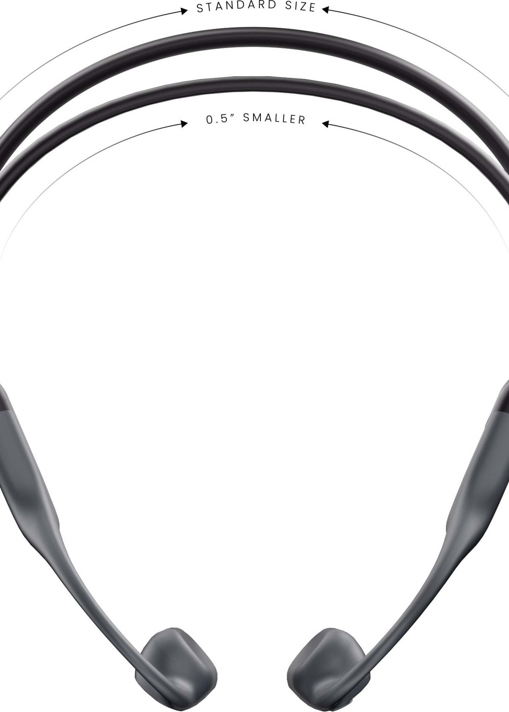 Shokz Shokz - OpenRun Bone Conduction Open-Ear Endurance Headphones - Black