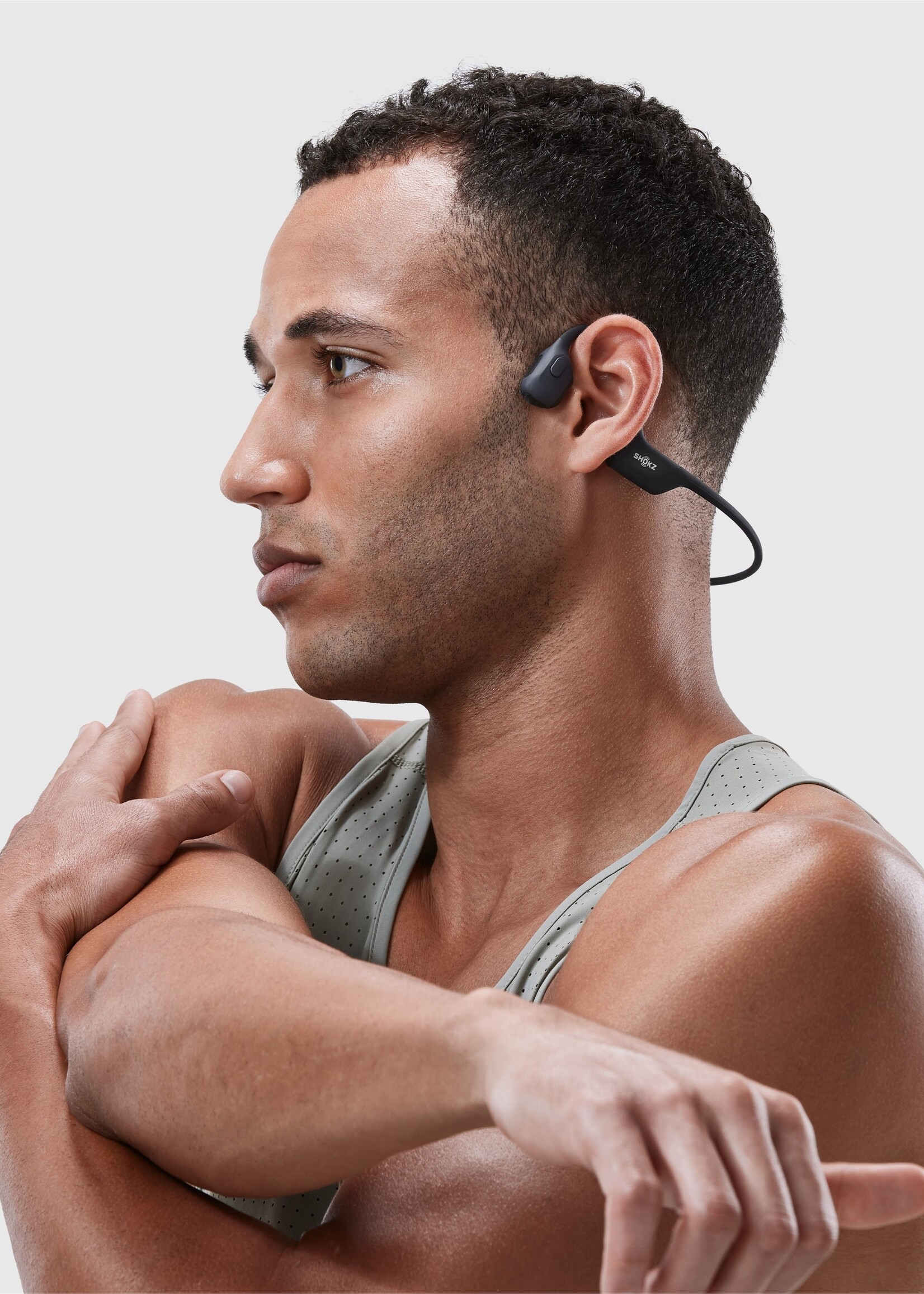 Shokz OpenRun Pro Premium Bone Conduction Open-Ear Sport Headphones - Black