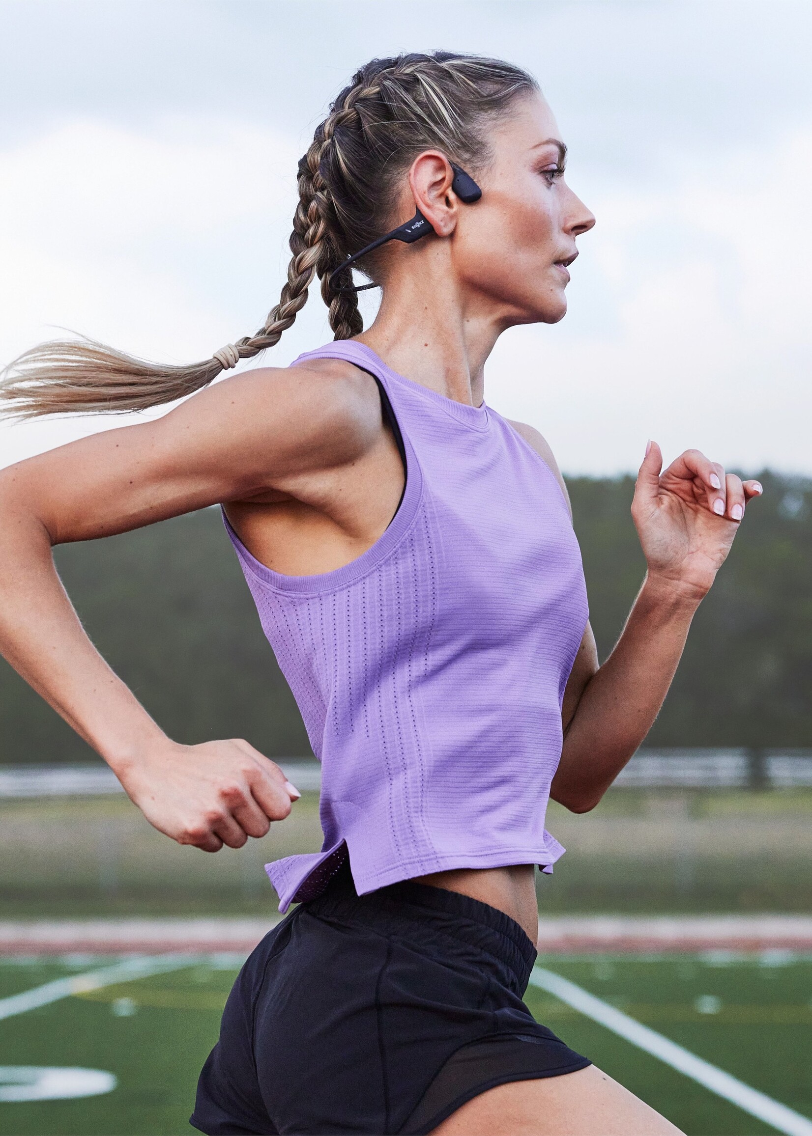 Shokz OpenRun Pro Premium Bone Conduction Open-Ear Sport Headphones - Black