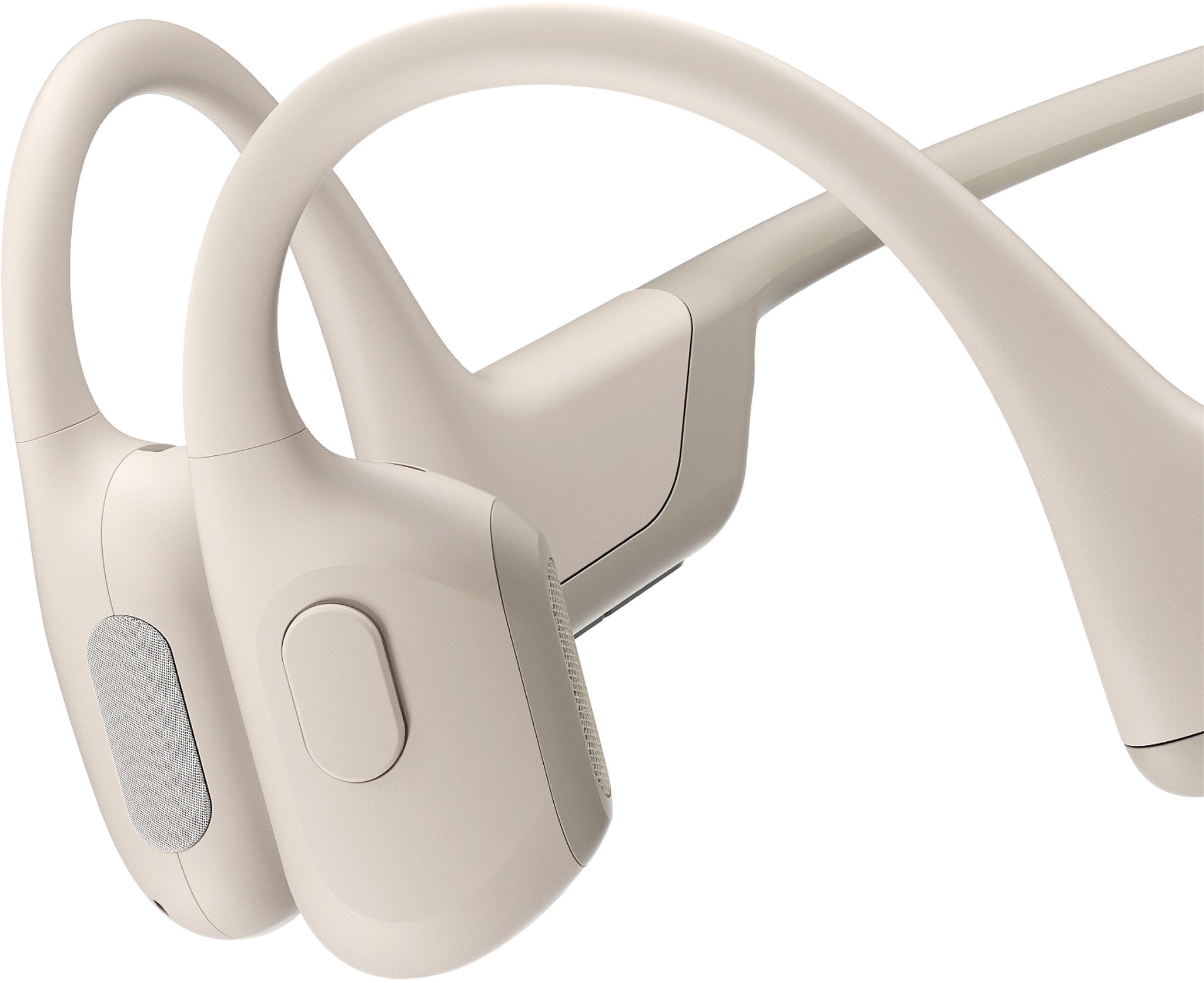 Shokz OpenRun Pro Premium Bone Conduction Open-Ear Sport Headphones - Beige