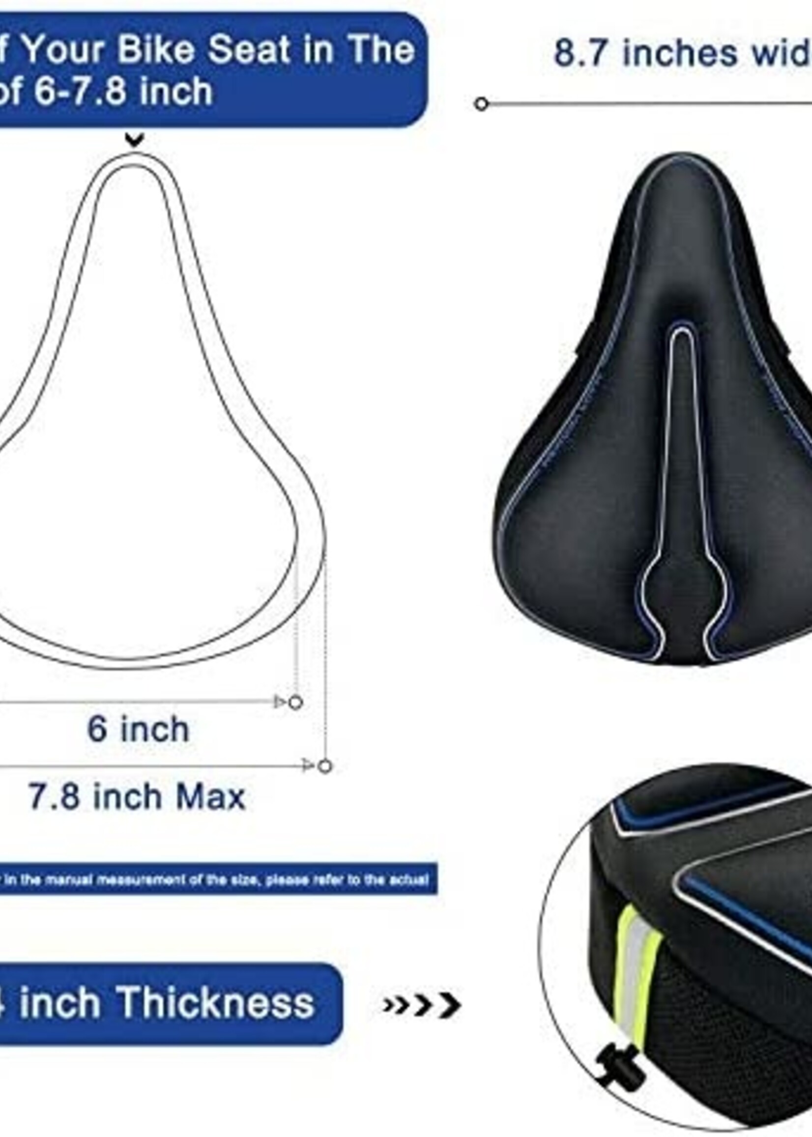 Delta SC2000 MEMORY FOAM COMFORT SADDLE COVER 245x230mm