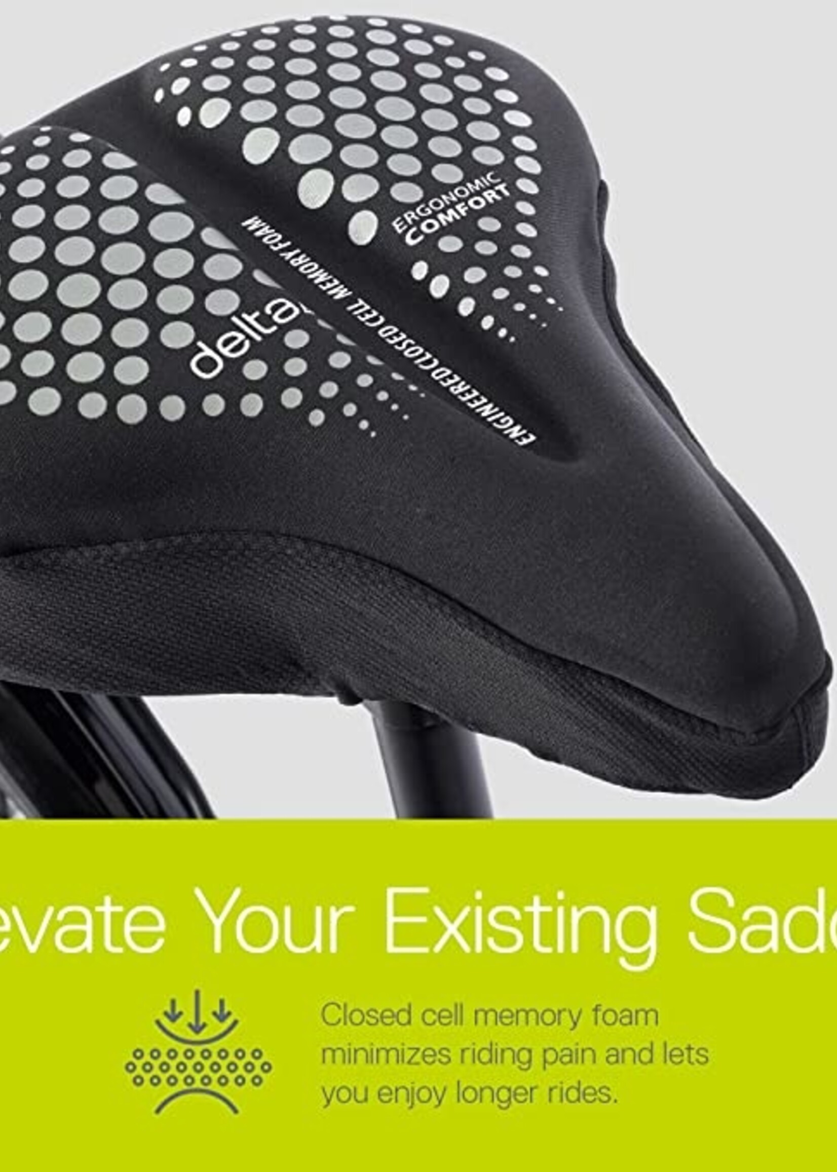 Delta Delta Memory Foam Saddle Cover  Medium 10.25" x 6.7