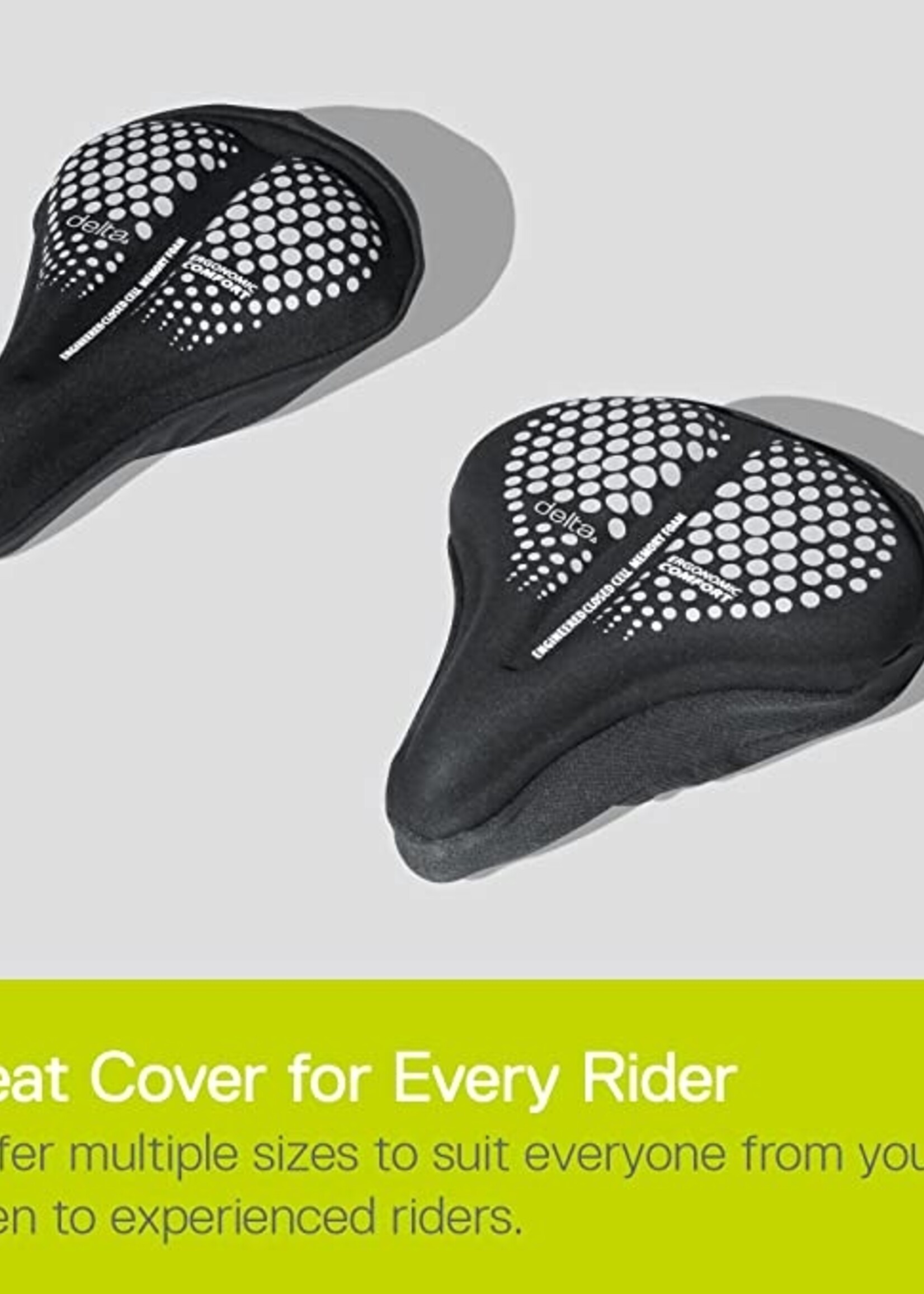 Delta Delta Memory Foam Saddle Cover  Medium 10.25" x 6.7
