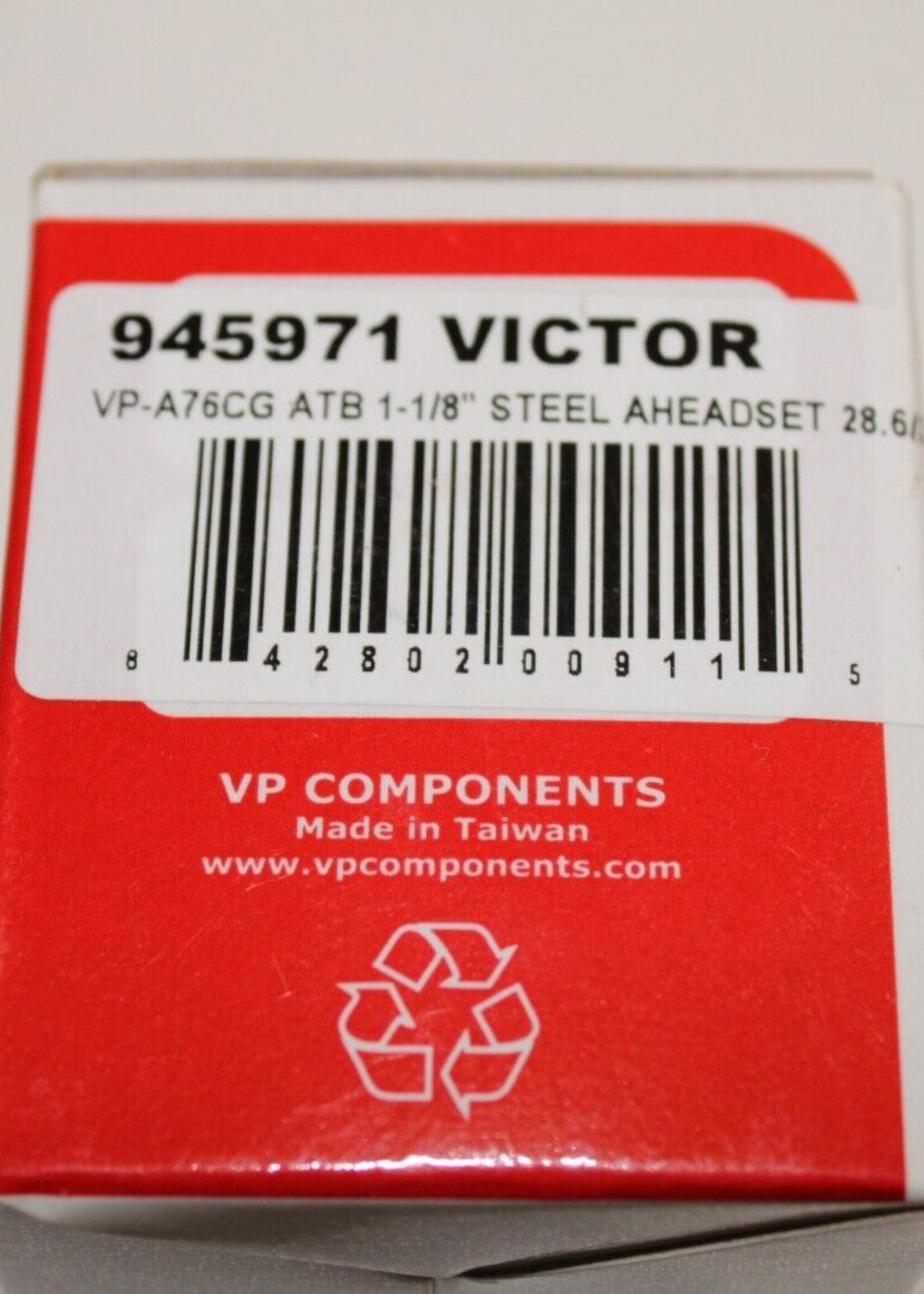 VP COMPONE VP-A76CG ATB 1-1/8" STEEL AHEADSET 28.6/34/30 BLK