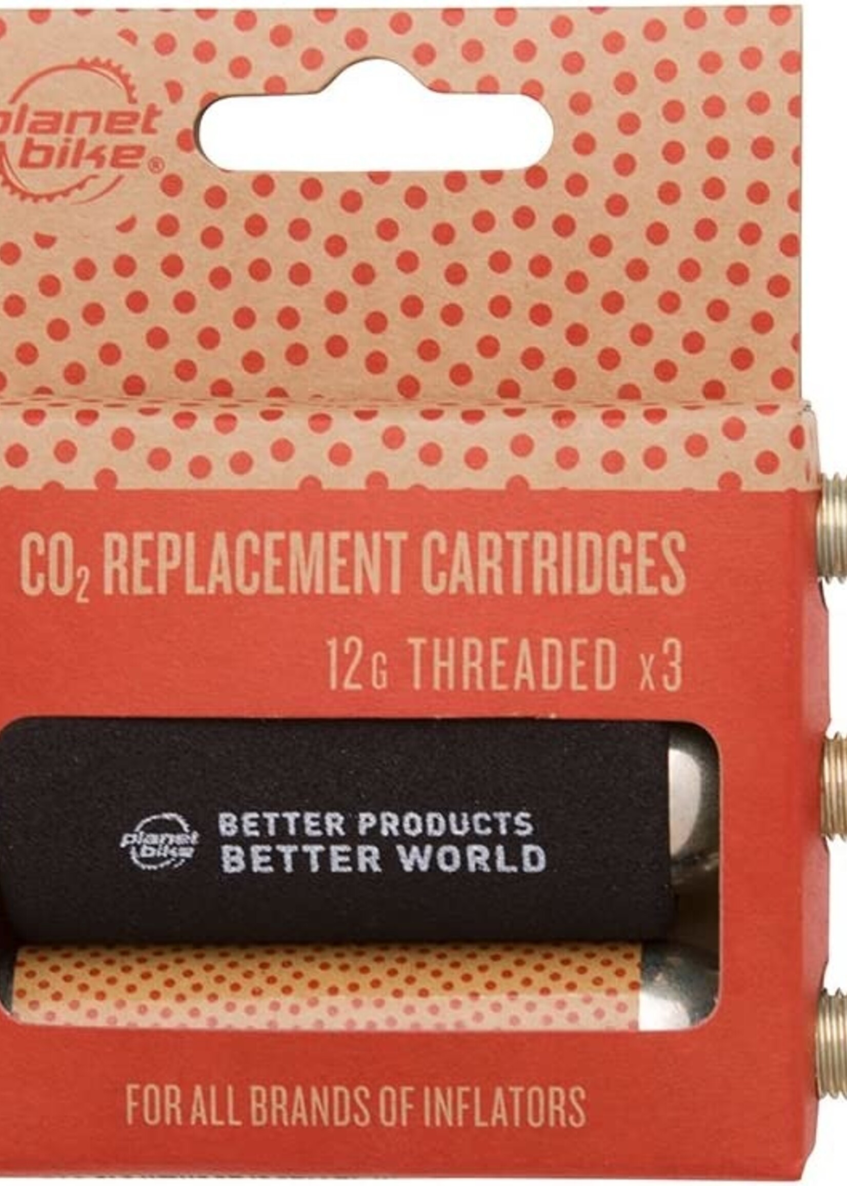 Serfas 12G CO2 CYLINDERS  THREADED (3 PACK)