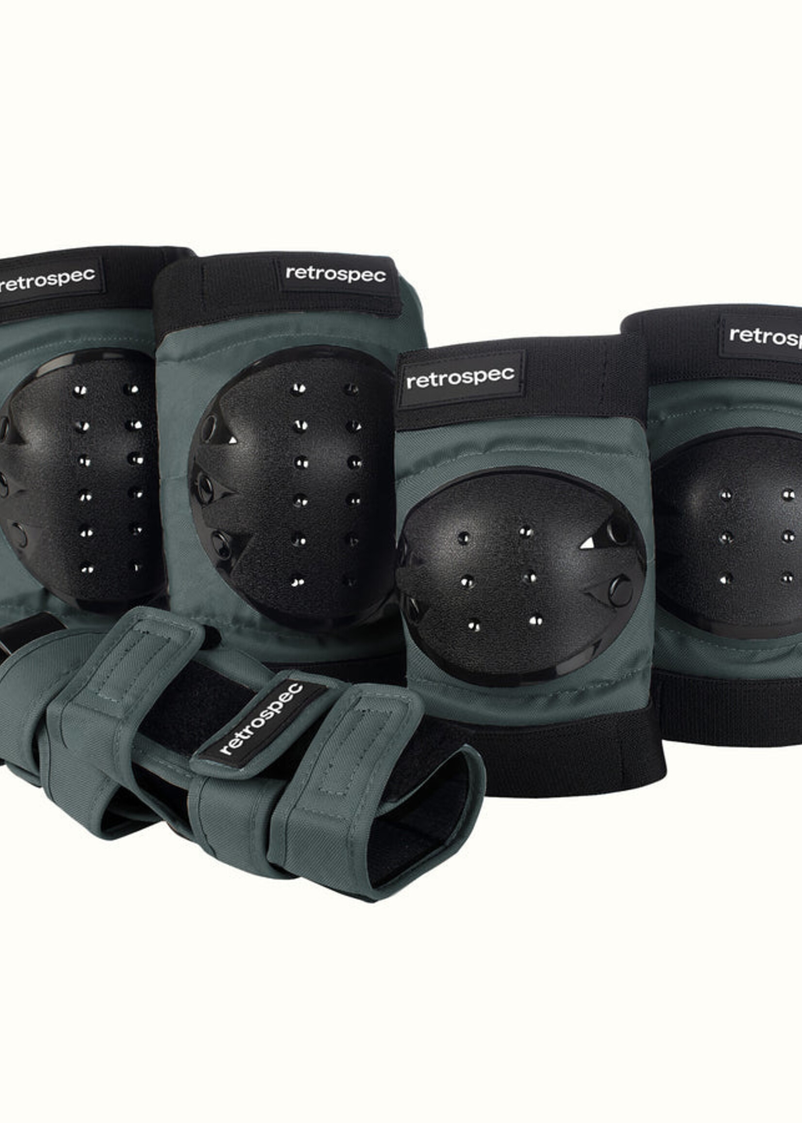 Retrospec Multi-Sport Protective Pad Set 2021 - Graphite - 2 Youth (10-14ys)